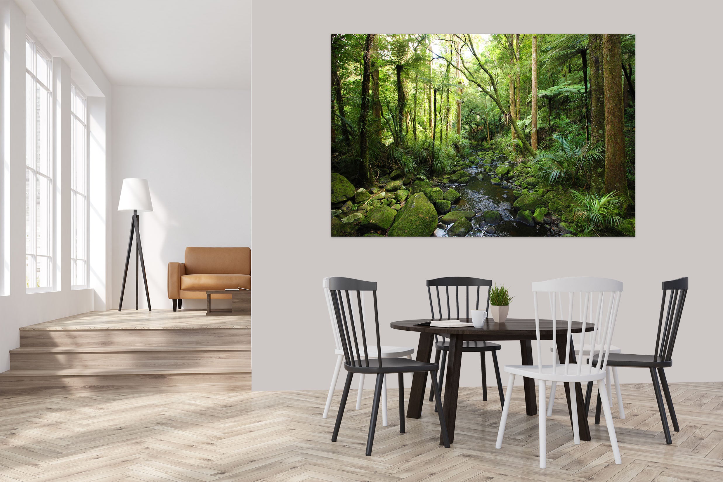 3D Forest River 1091 Wall Sticker