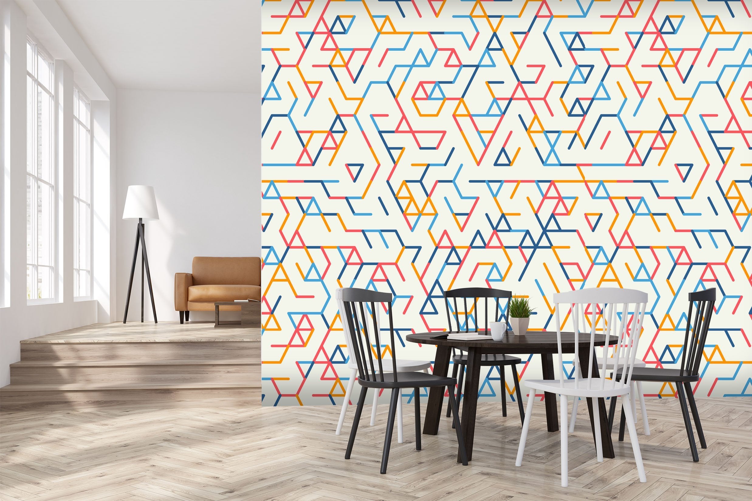 3D Color Curve 621 Wallpaper AJ Wallpaper