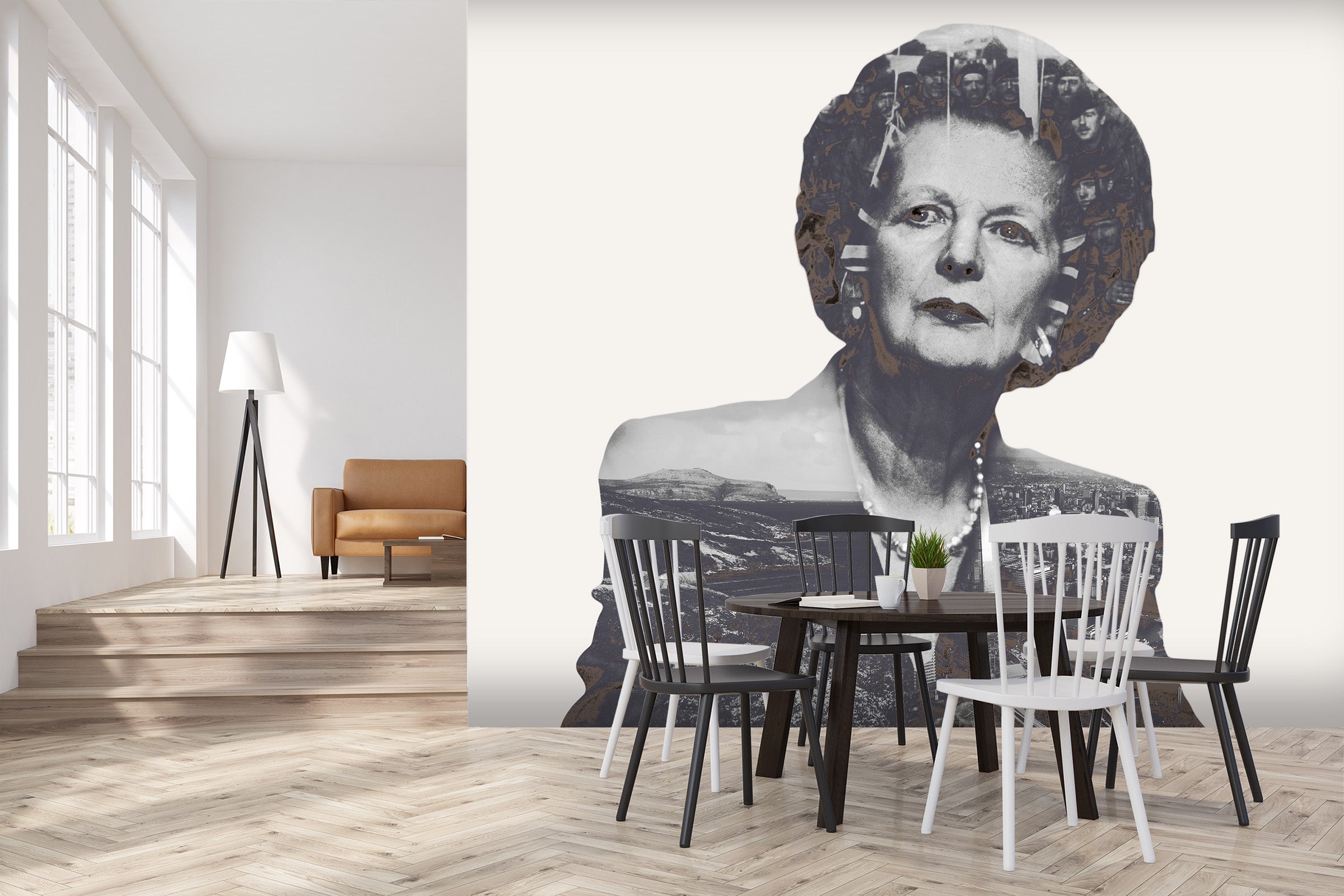 3D Margaretthatcher 1416 Marco Cavazzana Wall Mural Wall Murals