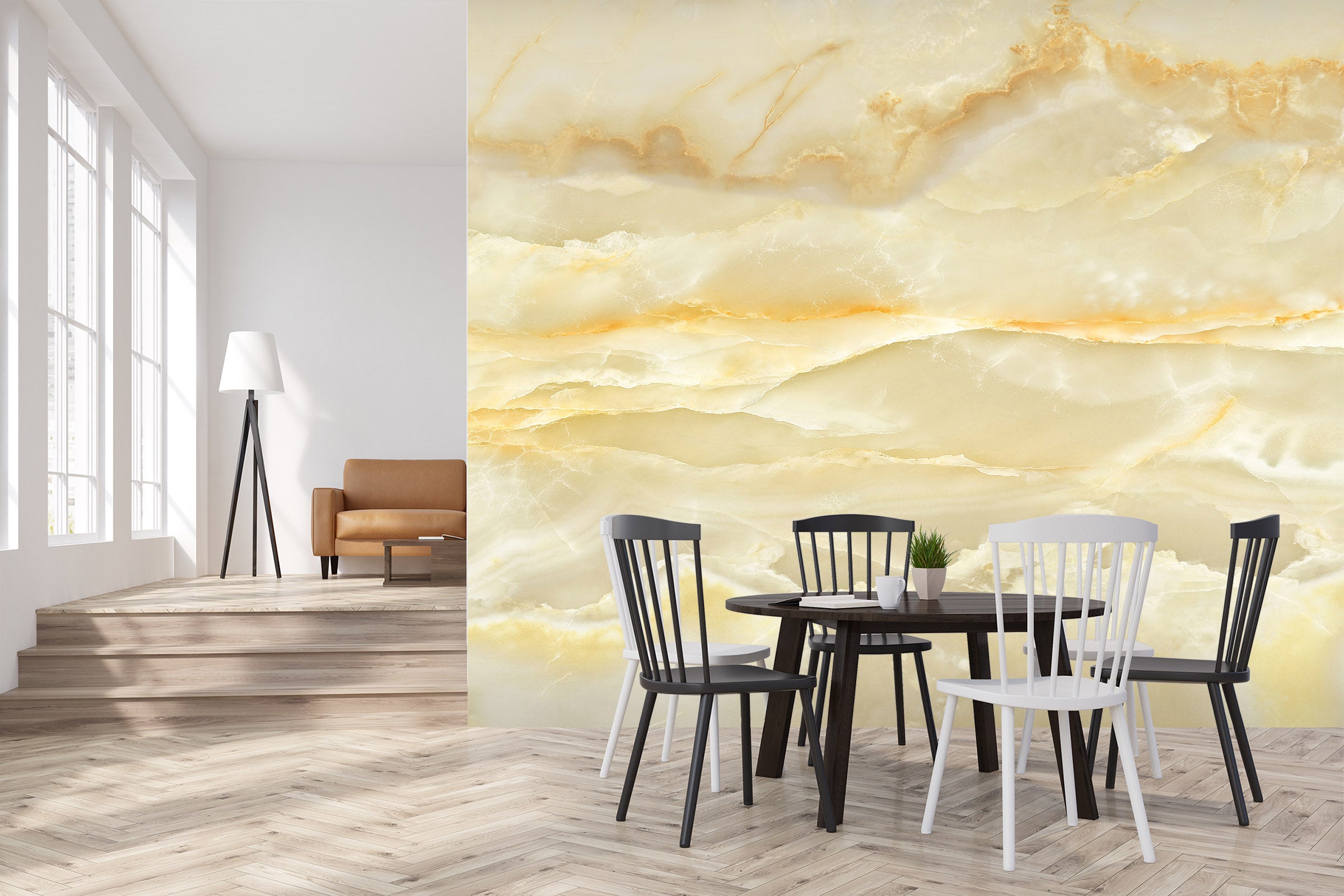 3D Yellow Pattern 1497 Wall Murals