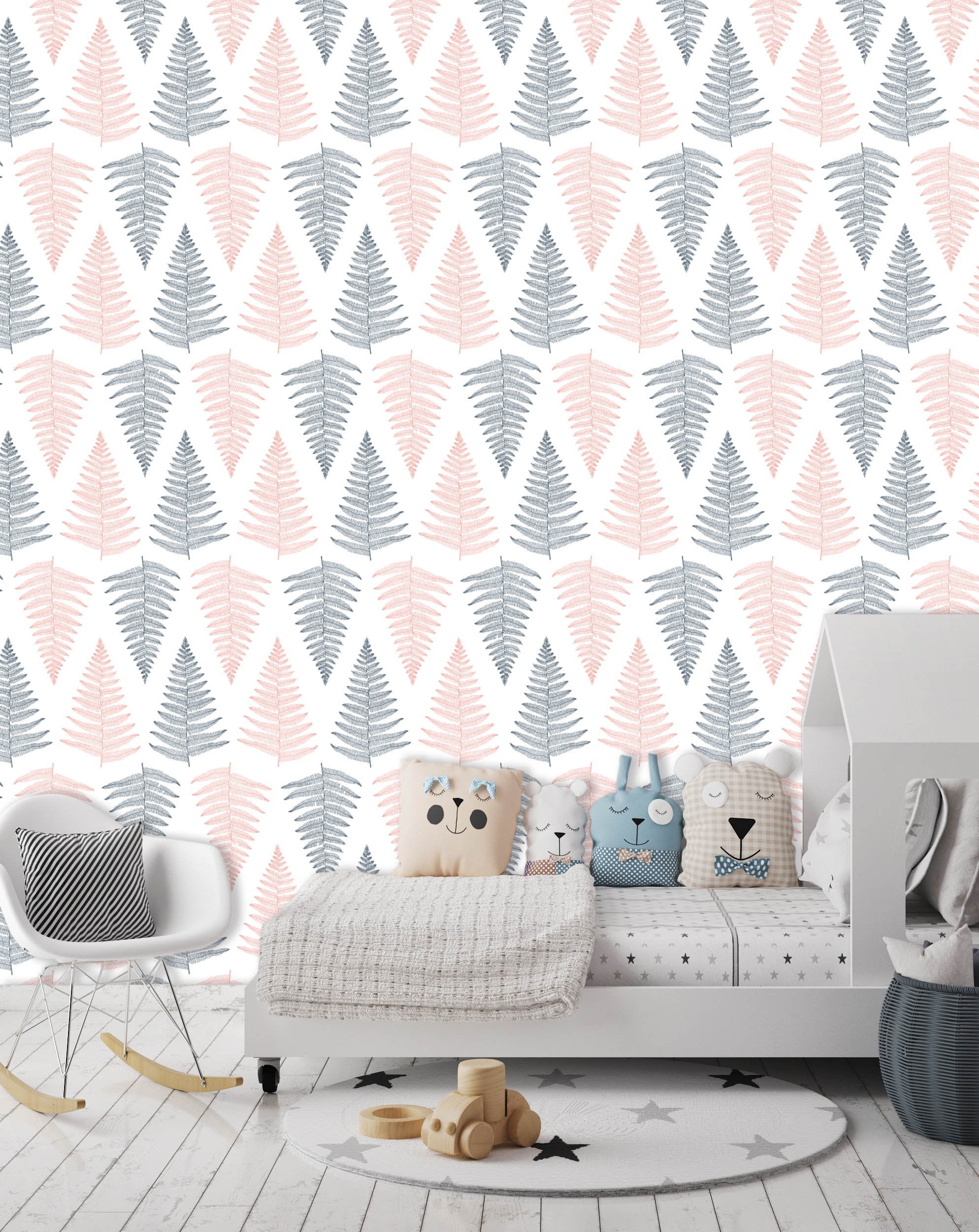 3D Elegant Leaves Pattern 003 Wallpaper AJ Wallpaper