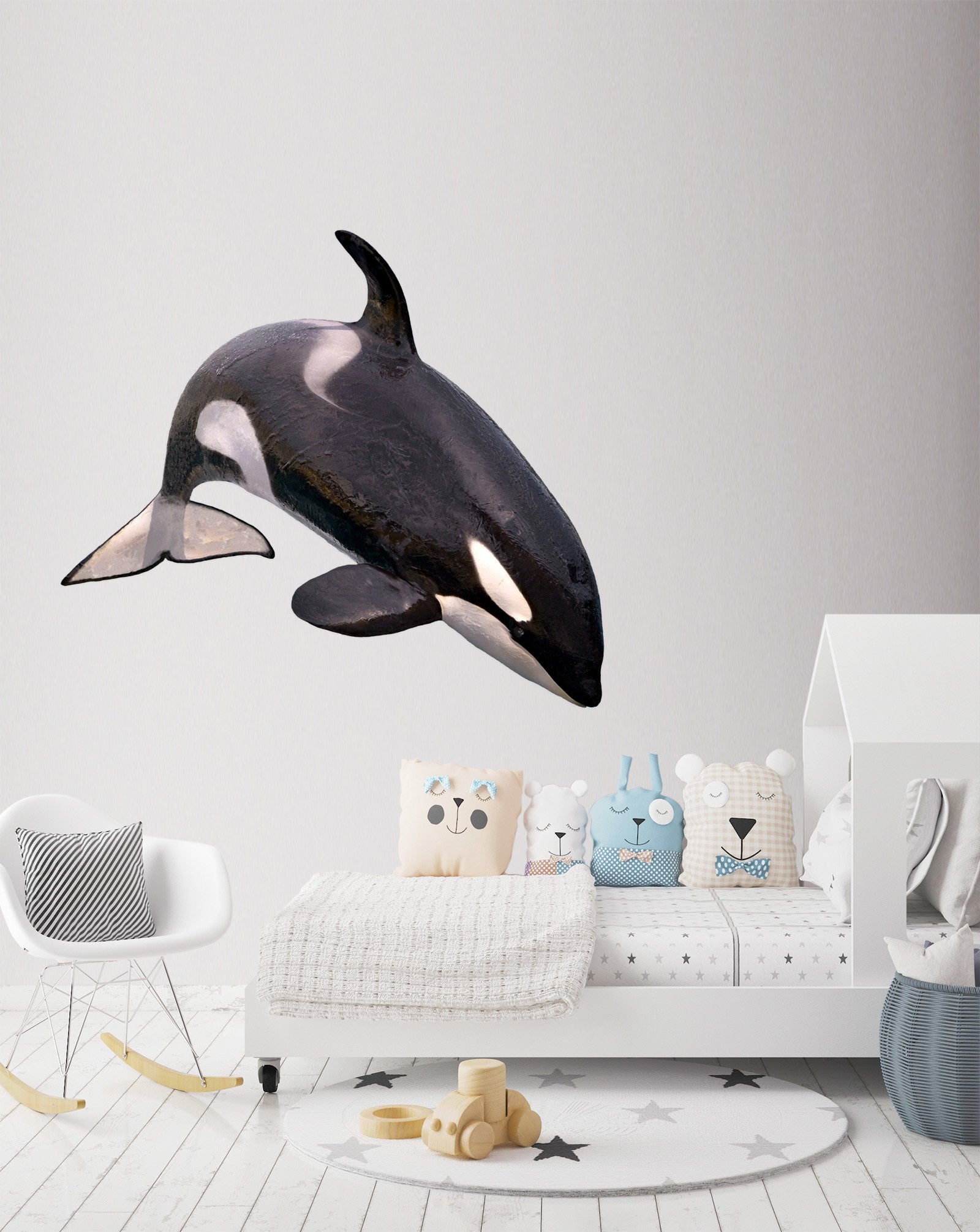 3D Whale 117 Animals Wall Stickers Wallpaper AJ Wallpaper