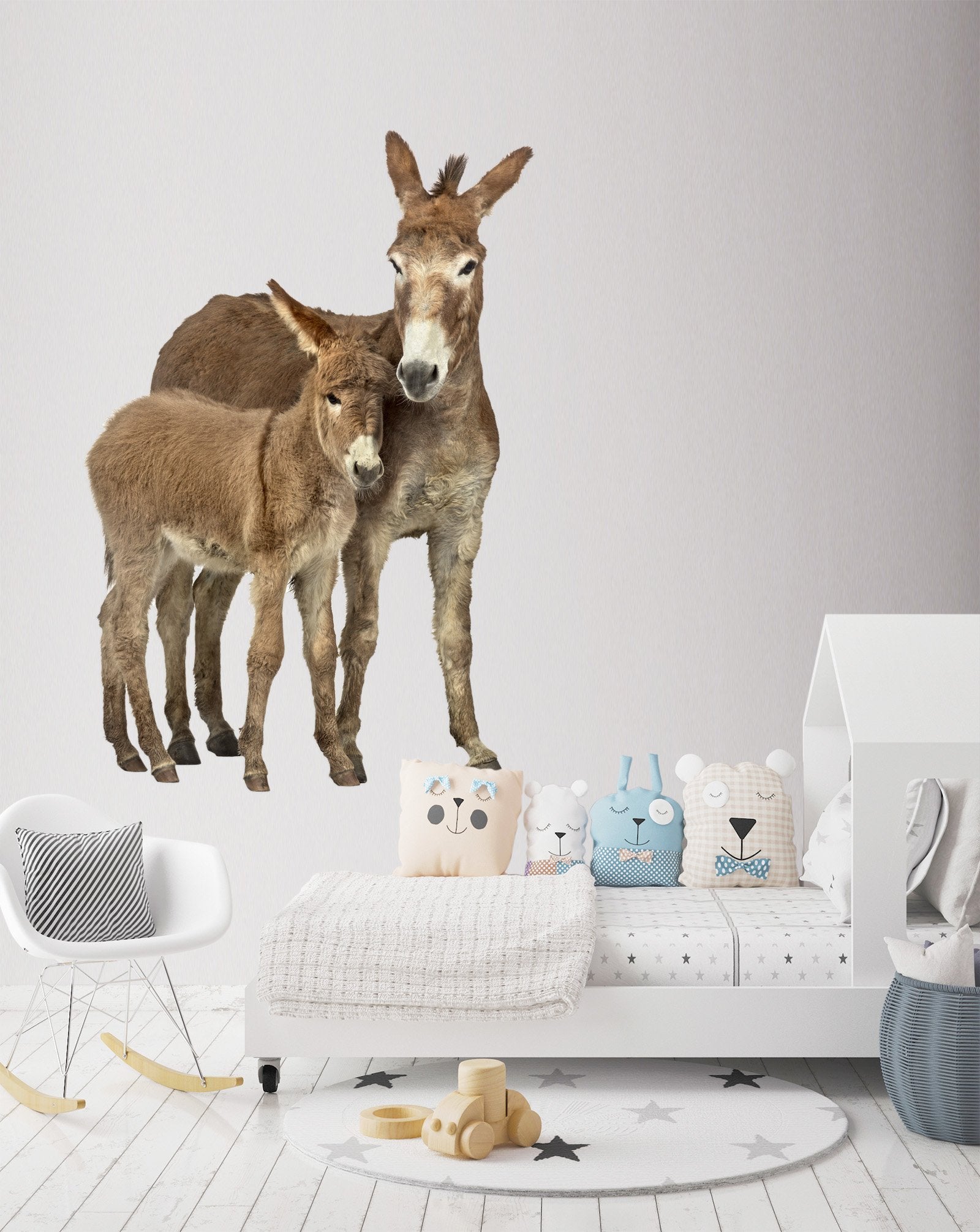 3D Donkey 124 Animals Wall Stickers Wallpaper AJ Wallpaper