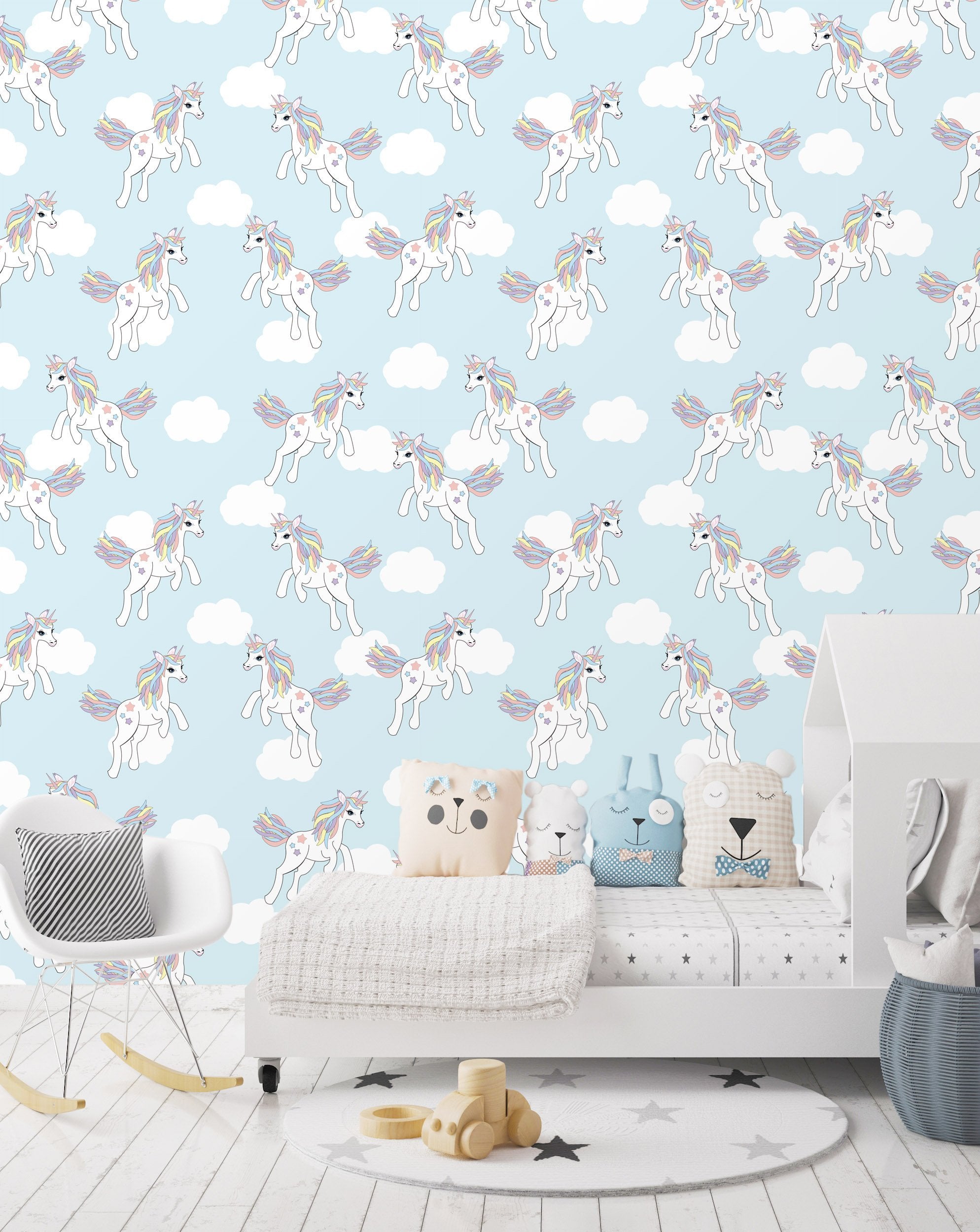 3D Cute Unicorn 623 Wallpaper AJ Wallpaper