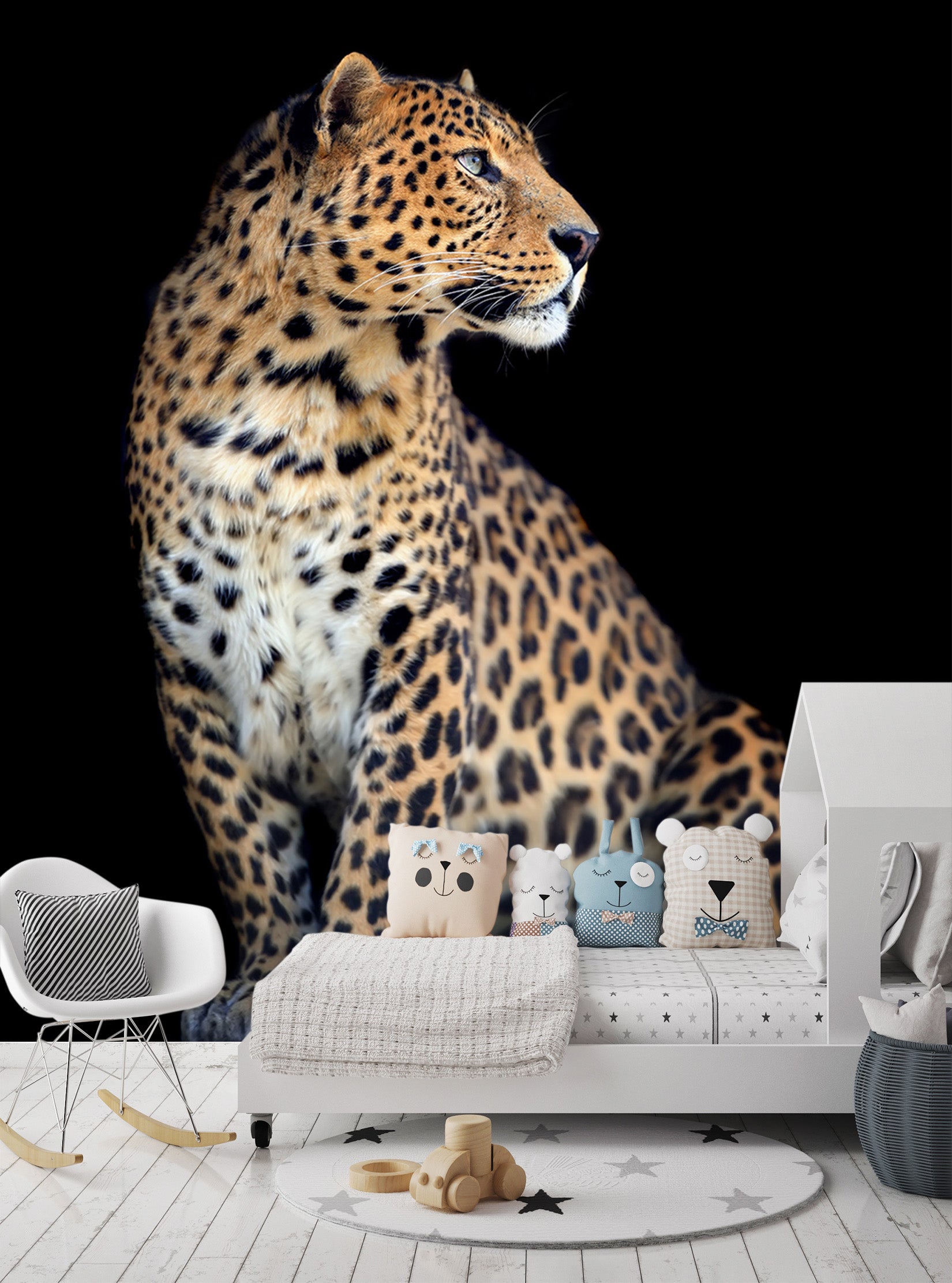 3D Big Leopard 116 Wall Murals