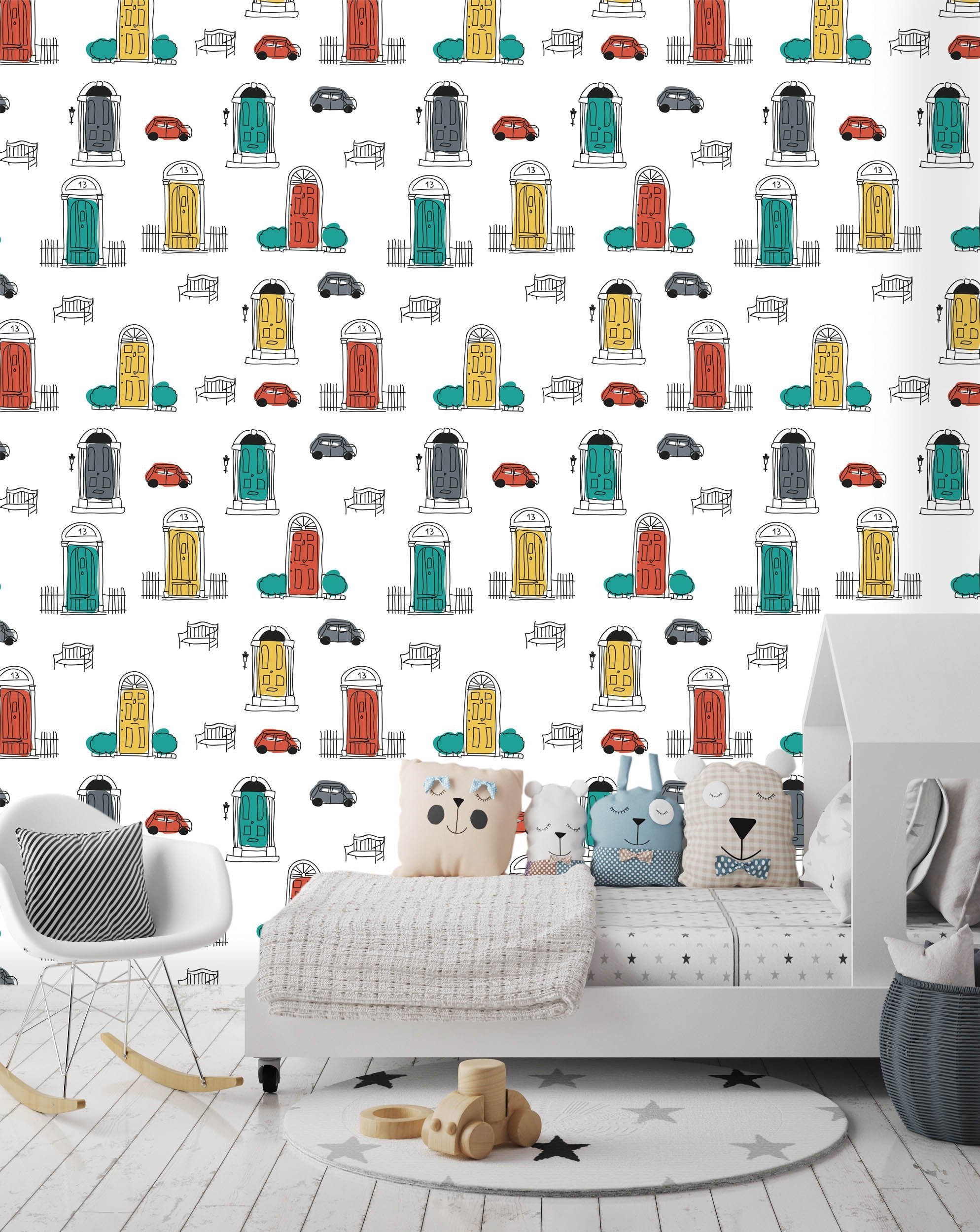 3D Door Car Chair 004 Wallpaper AJ Wallpaper