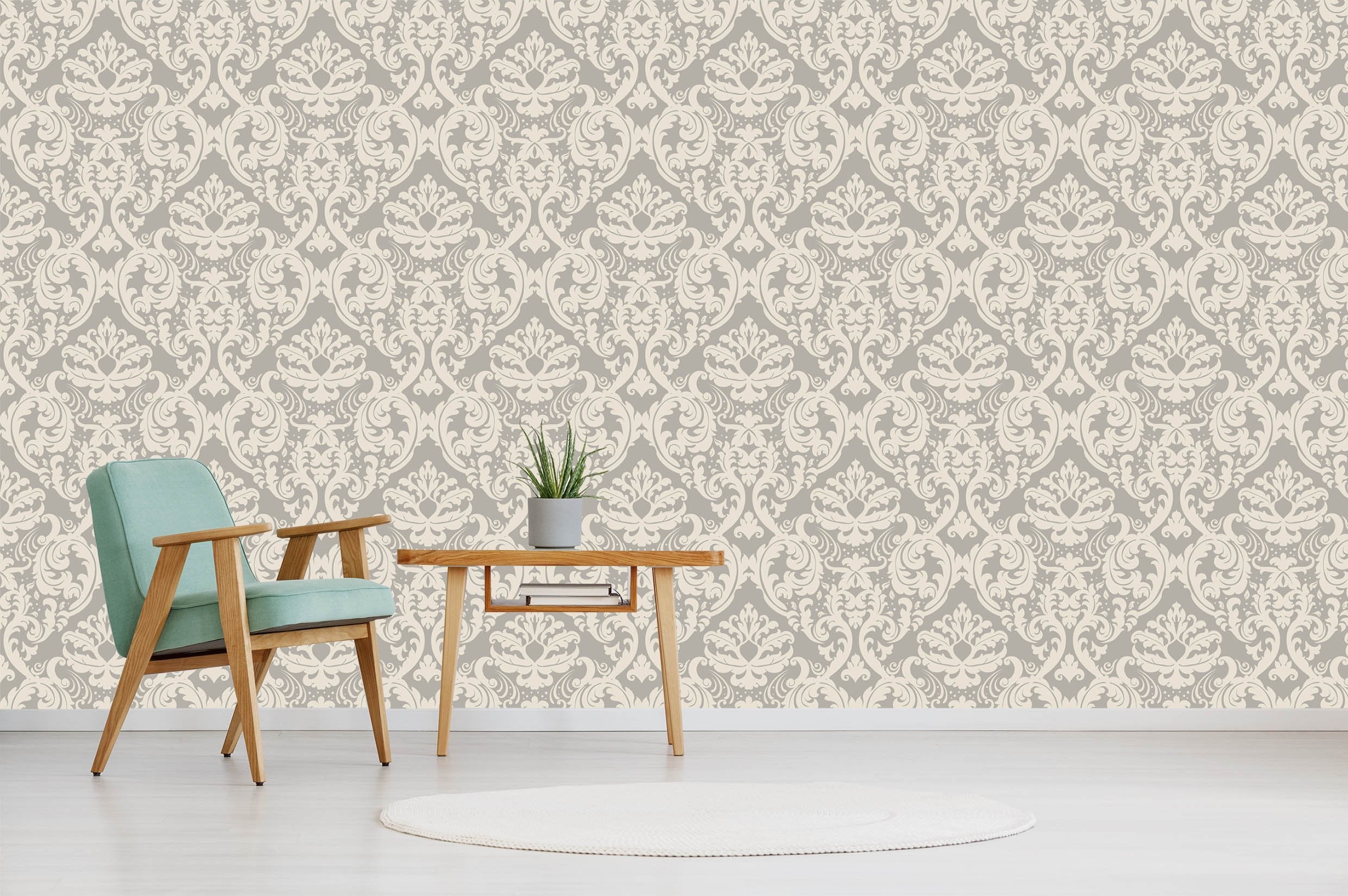 3D Elegant Vintage Pattern 015 Wallpaper AJ Wallpaper