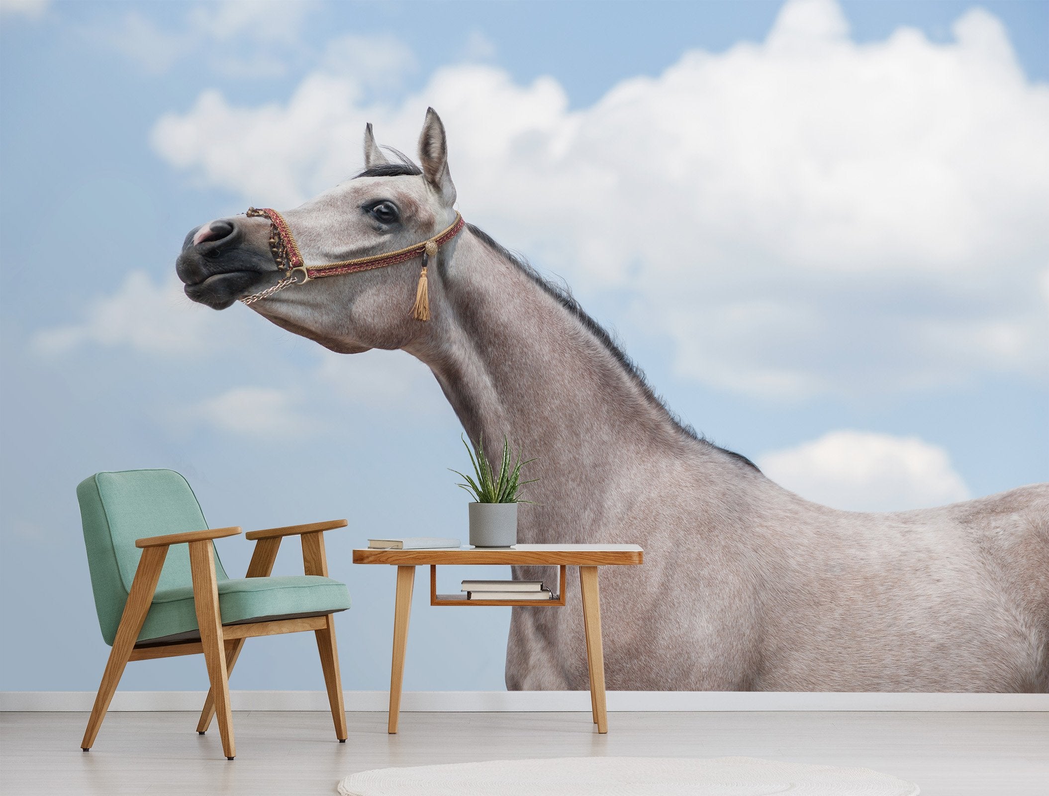 3D Lying Horse 672 Wallpaper AJ Wallpaper