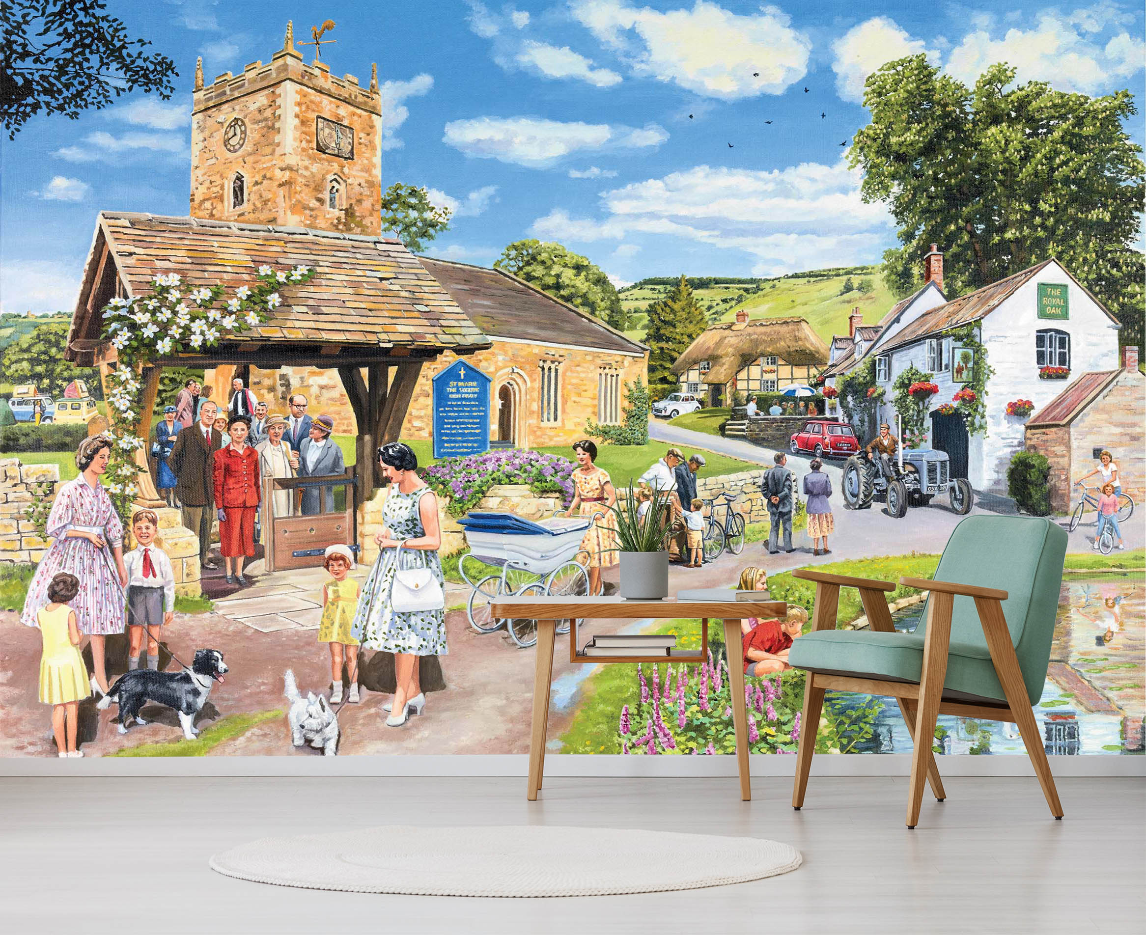 3D Sunday Service 1054 Trevor Mitchell Wall Mural Wall Murals