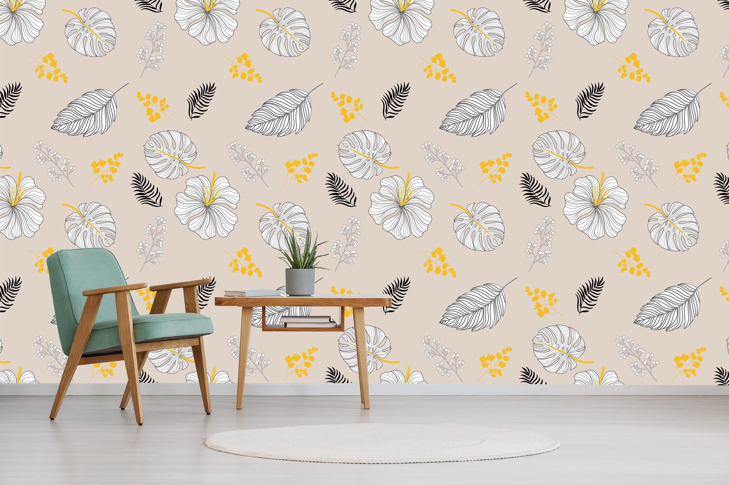 3D Colored Leaves 338