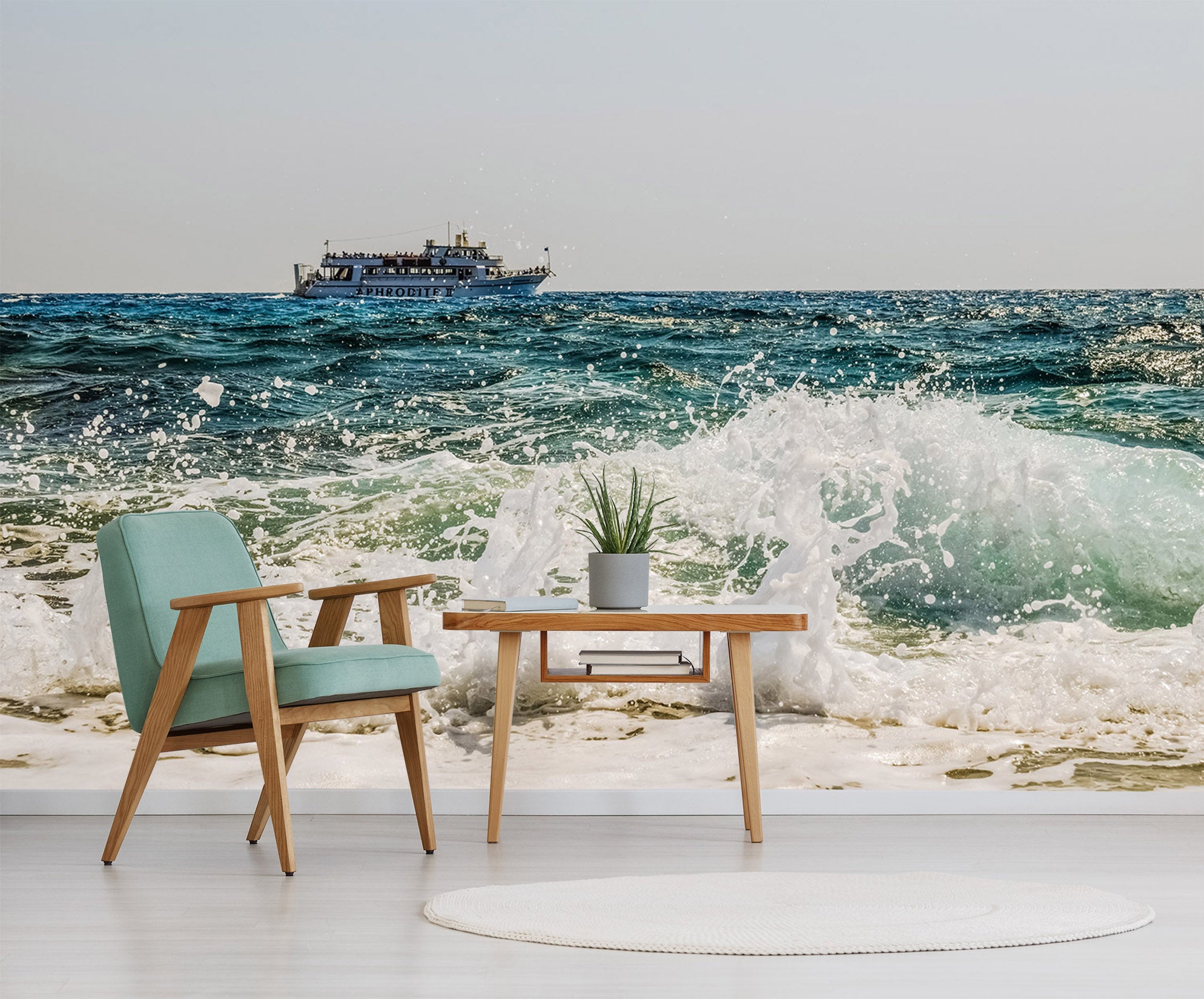 3D Wave Cruise 262 Vehicle Wall Murals