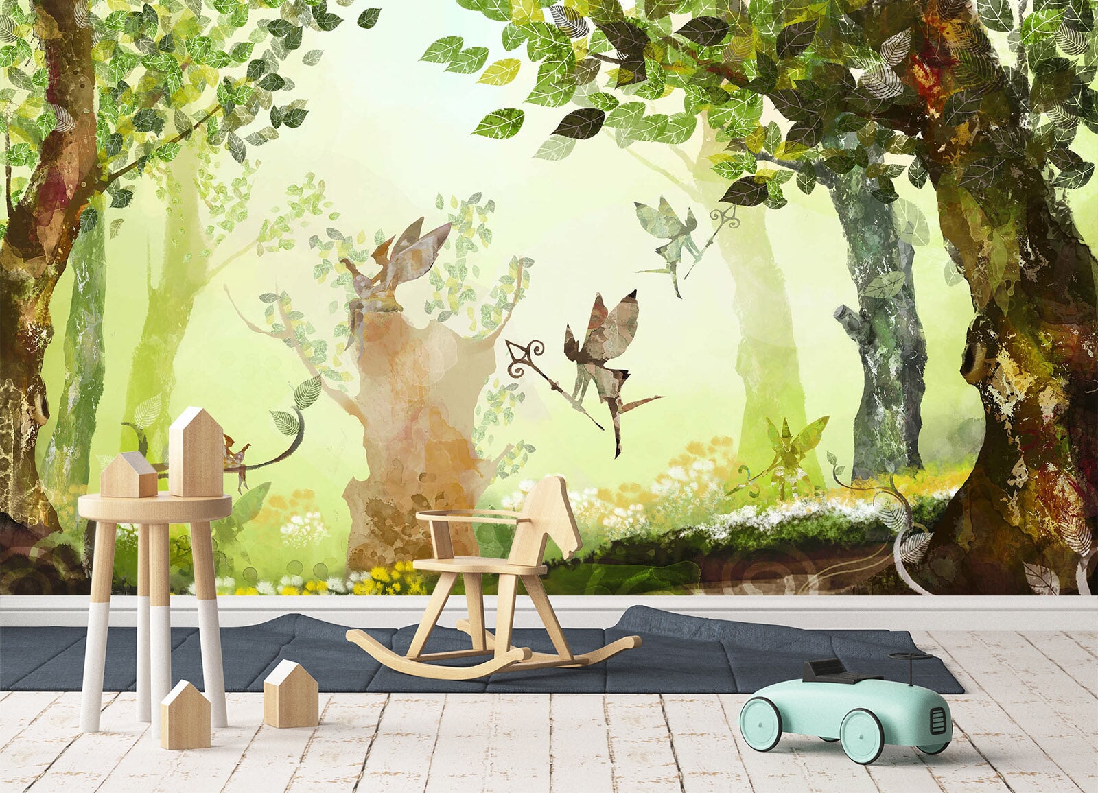 3D Cartoon Forest 055 Wall Murals Wallpaper AJ Wallpaper 2