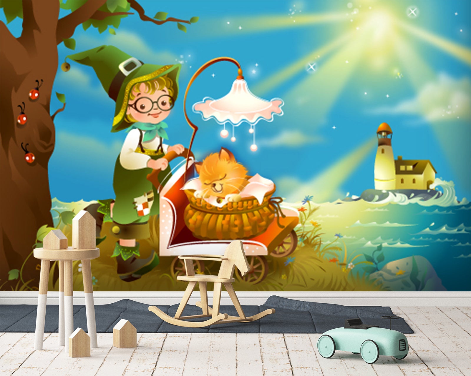 3D Pumpkin Lantern 1652 Wall Murals