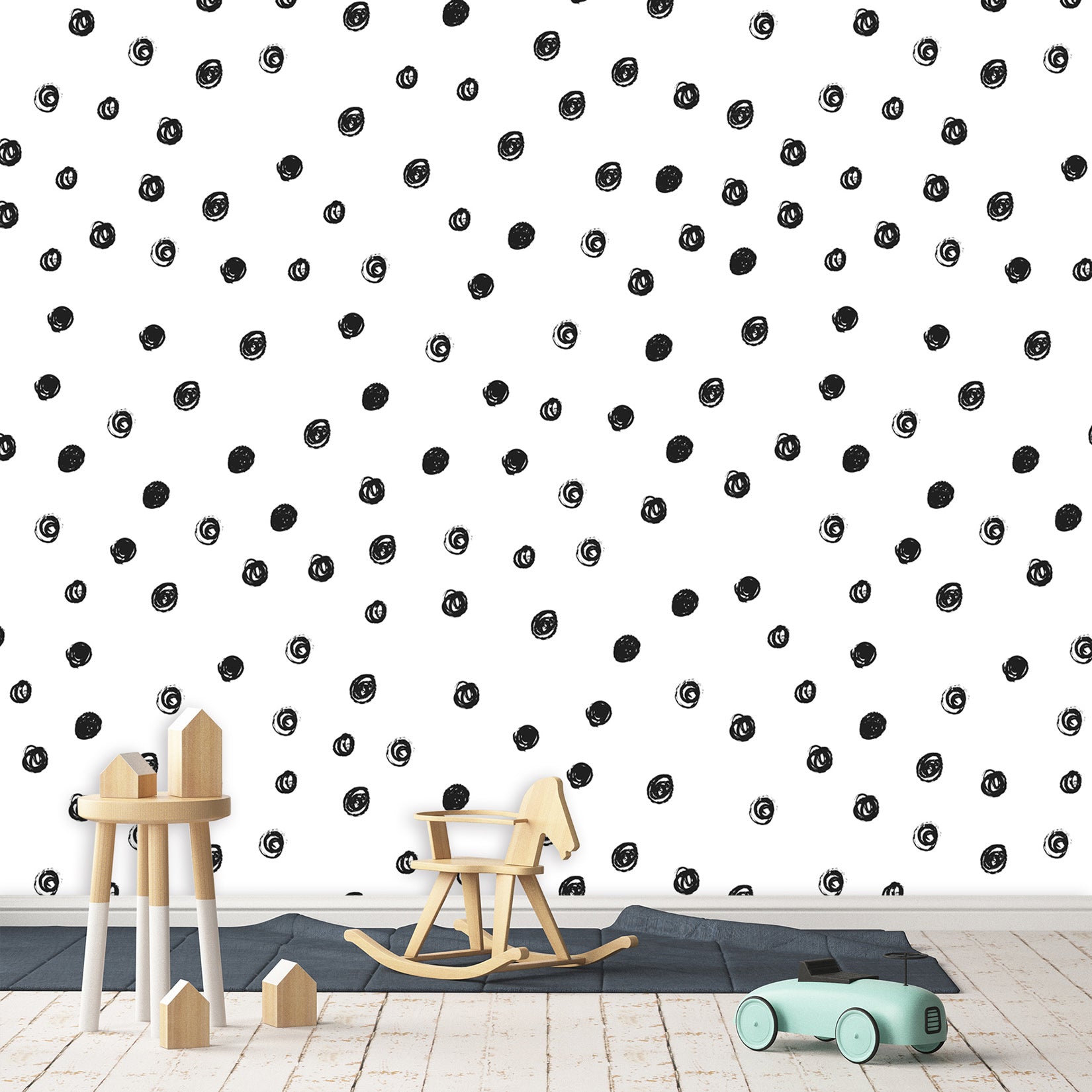 3D Black Dots 313