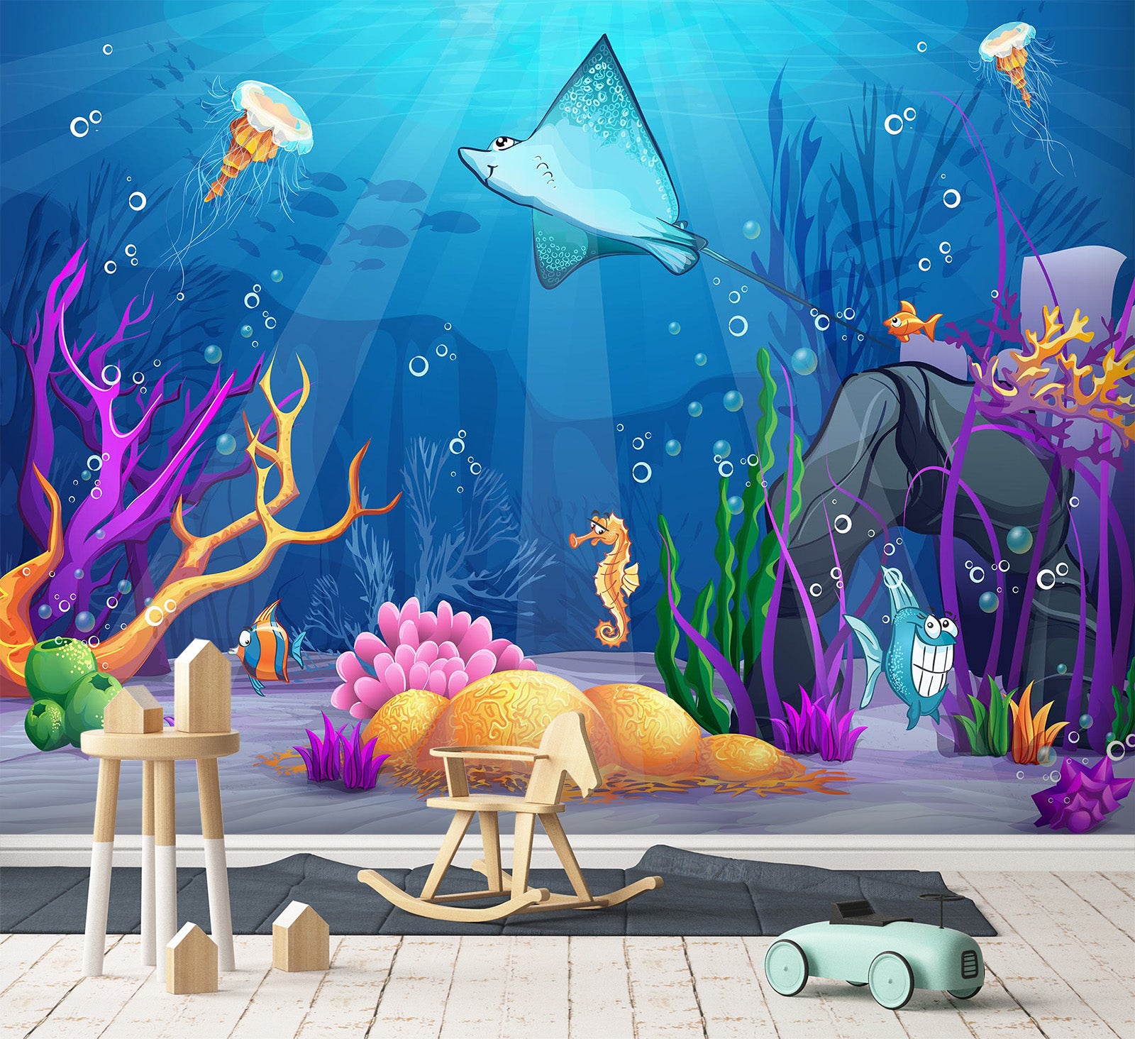 3D The Underwater World 1708 Wall Murals