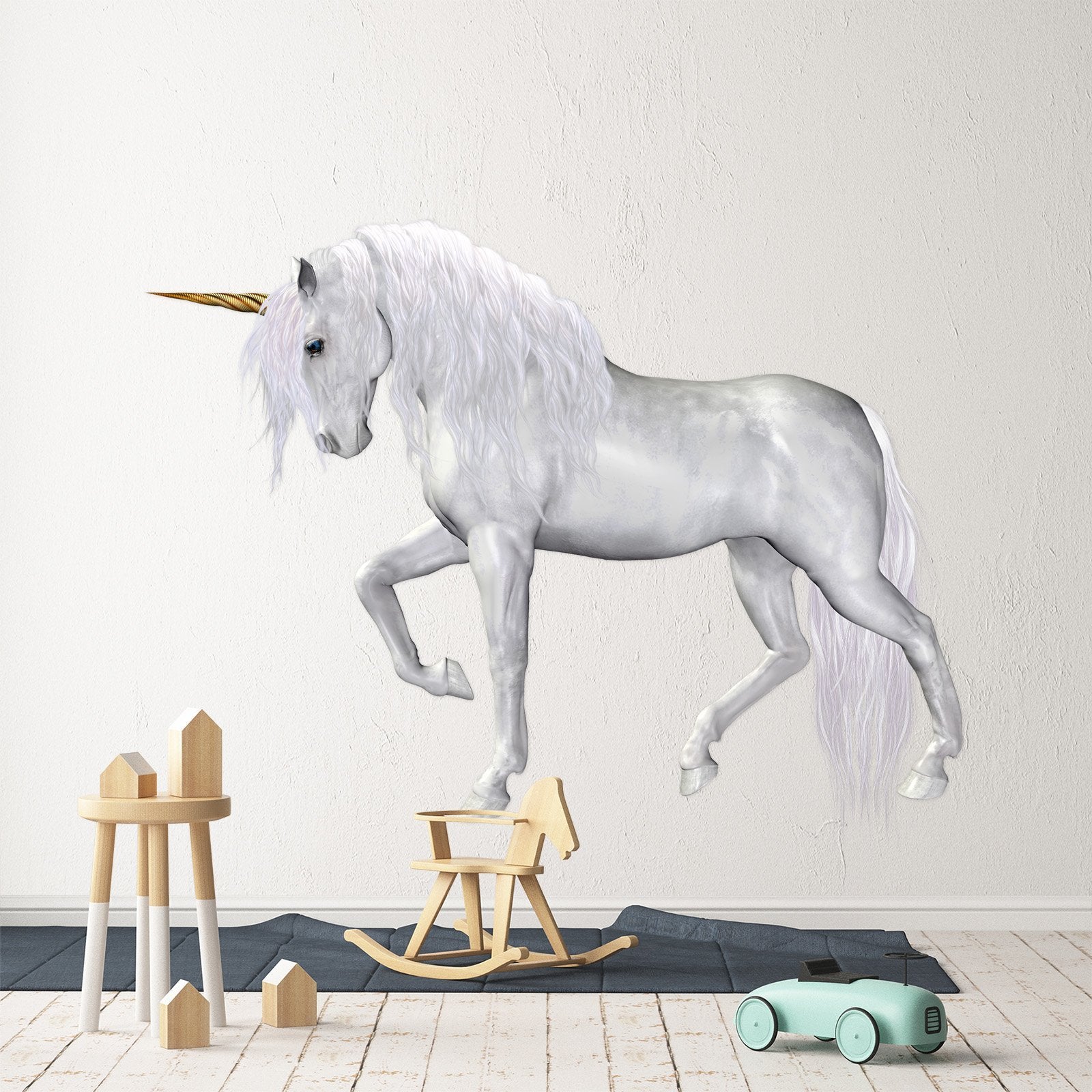 3D Horned Beast 006 Animals Wall Stickers Wallpaper AJ Wallpaper
