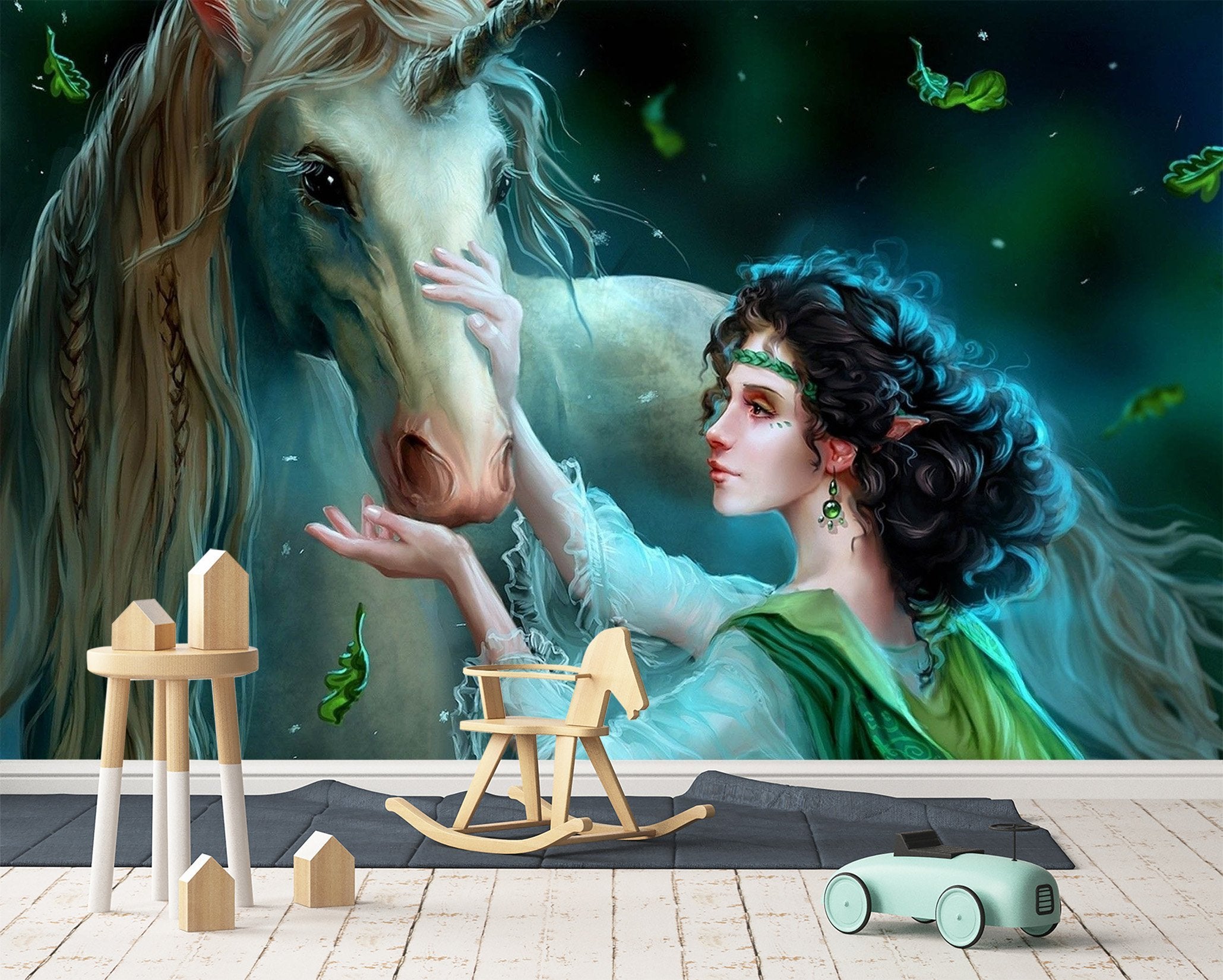 3D Stroke Unicorn 271 Wallpaper AJ Wallpaper