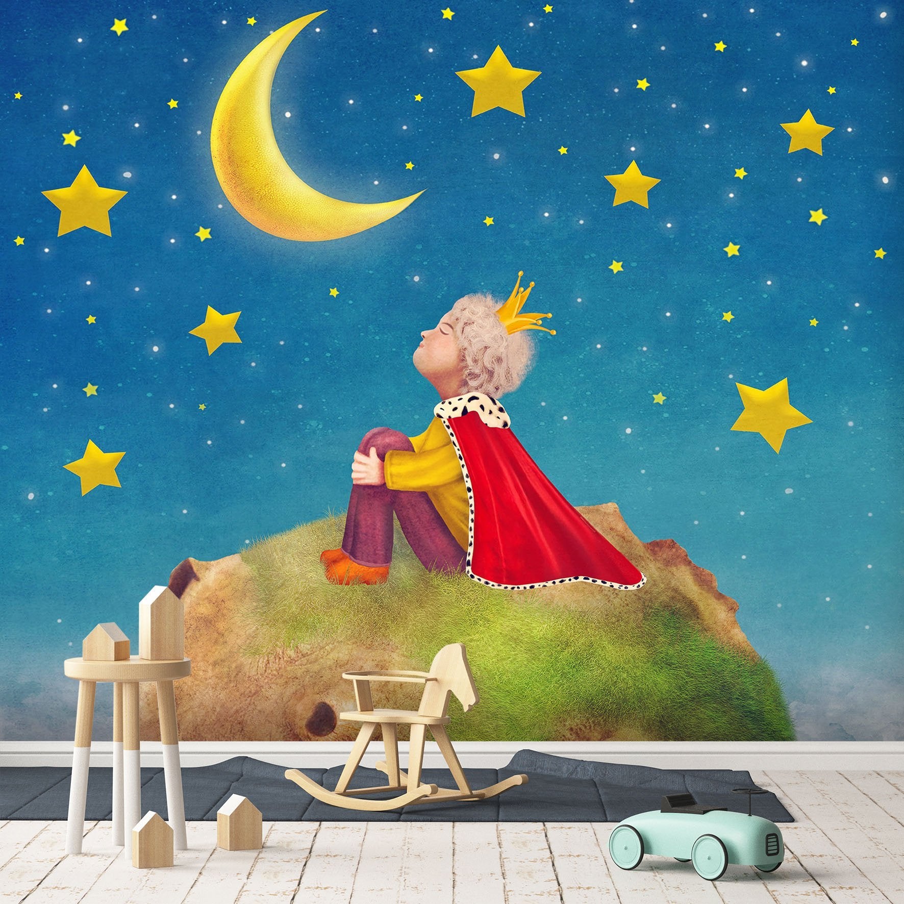 3D Cartoon Moon Stars 720 Wallpaper AJ Wallpaper