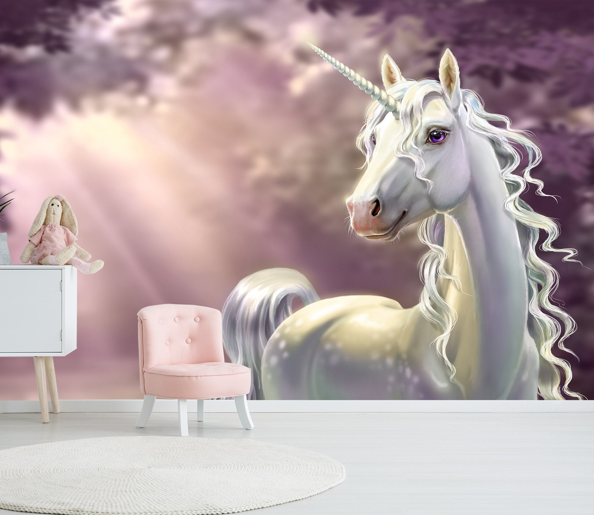 3D Beautiful Unicorn 029 Wallpaper AJ Wallpaper
