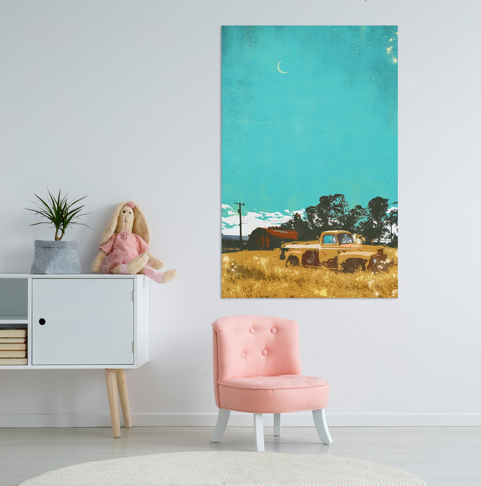 3D Prairie Truck 013 Showdeer Wall Sticker