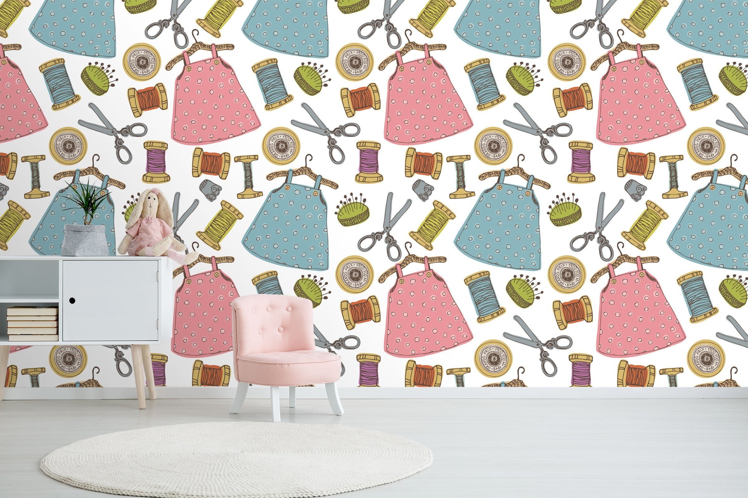 3D Scissors Apron 269 Wallpaper AJ Wallpaper