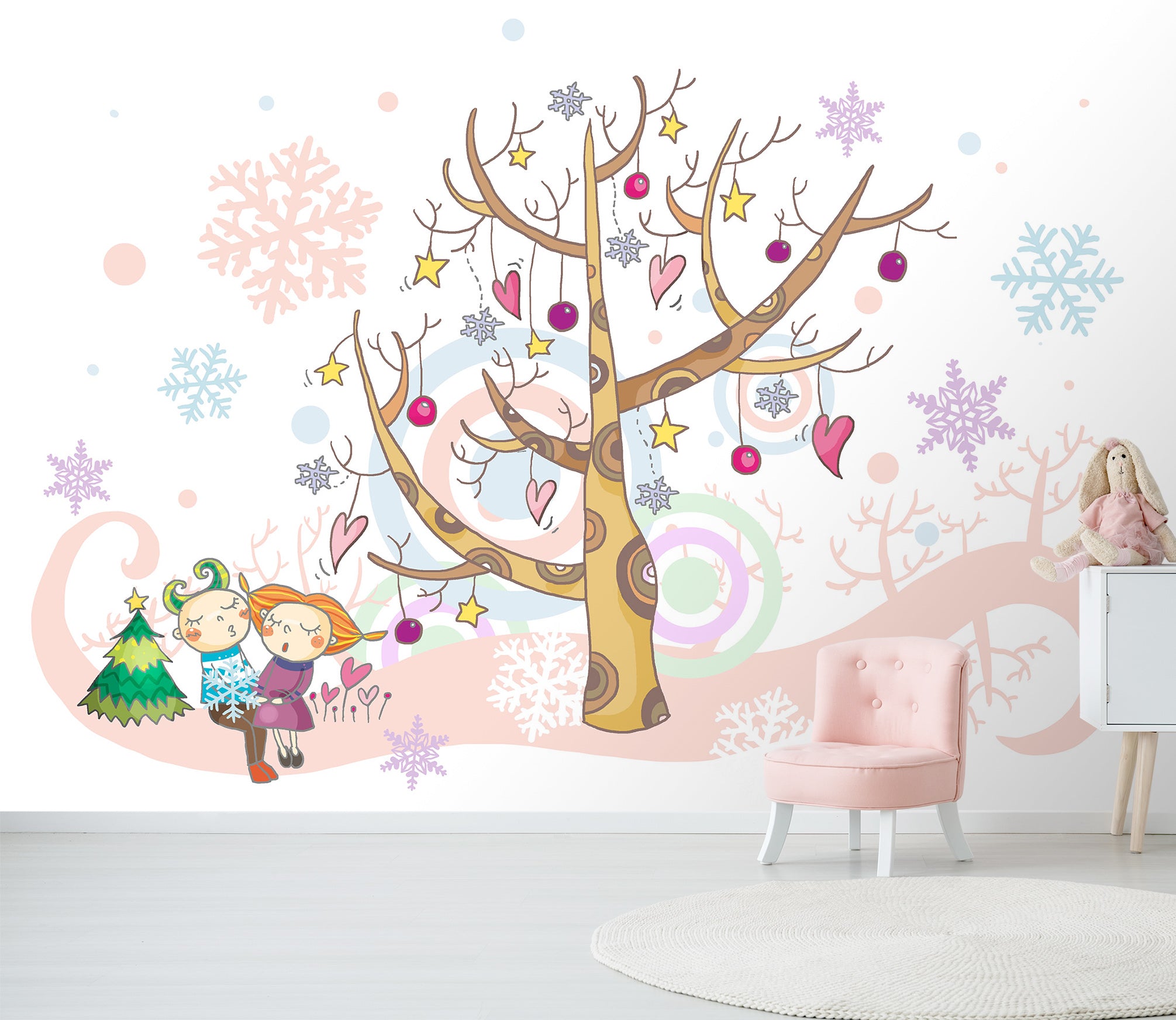3D Christmas Tree 1724 Wall Murals