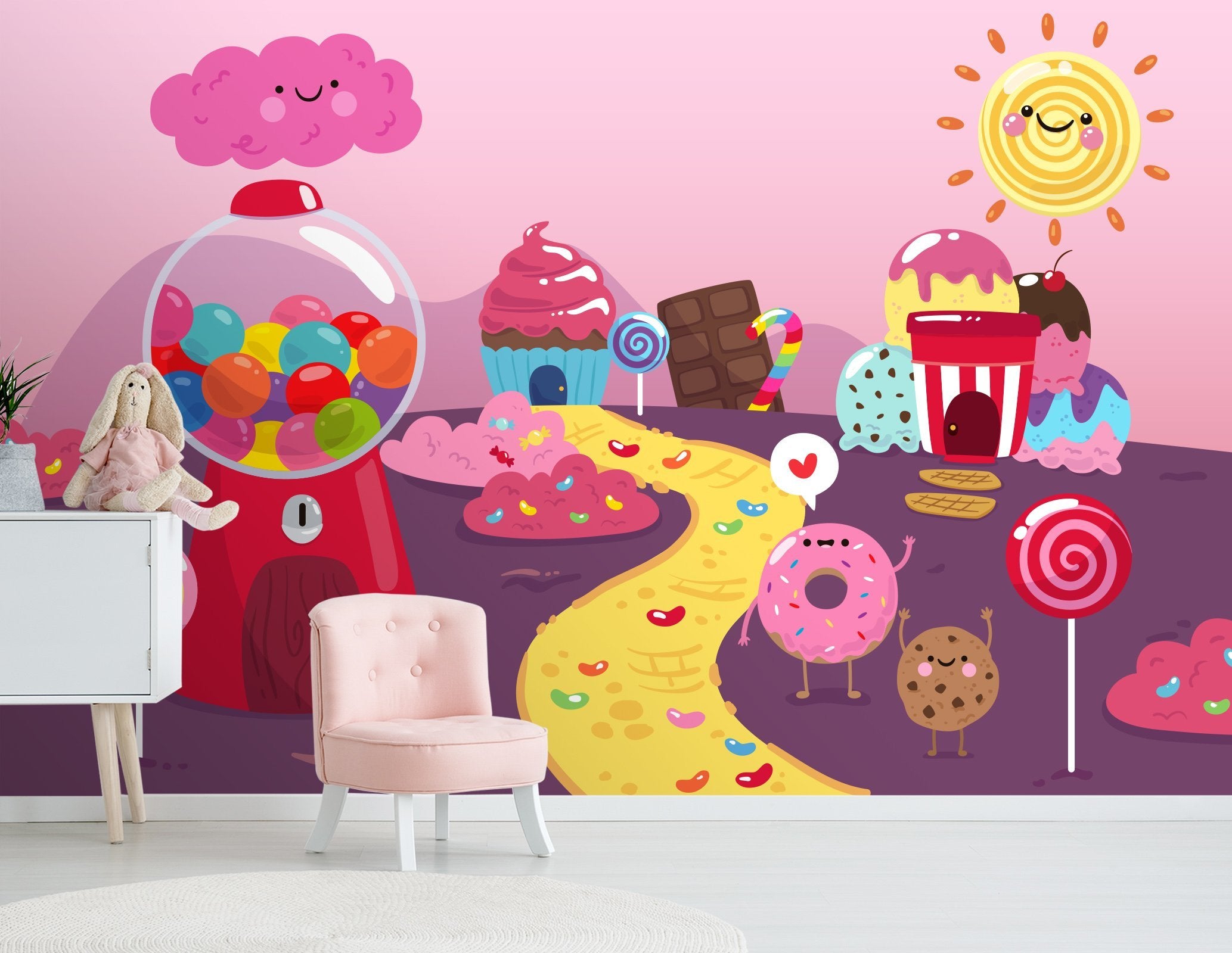 3D Candy House Ice Cream 232 Wallpaper AJ Wallpaper 2