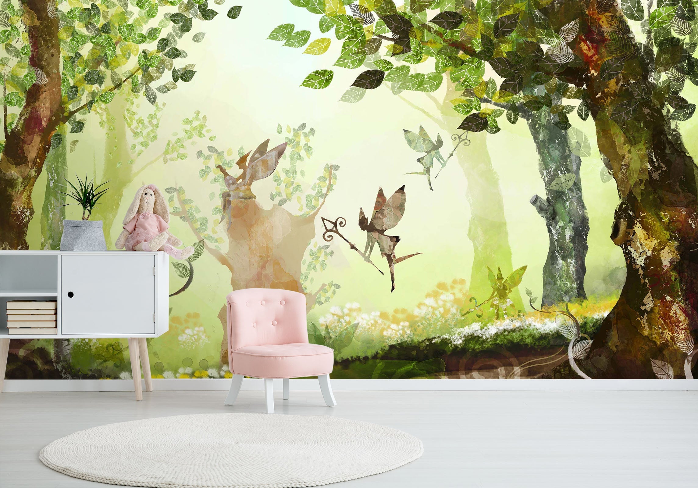 3D Cartoon Forest 055 Wall Murals Wallpaper AJ Wallpaper 2