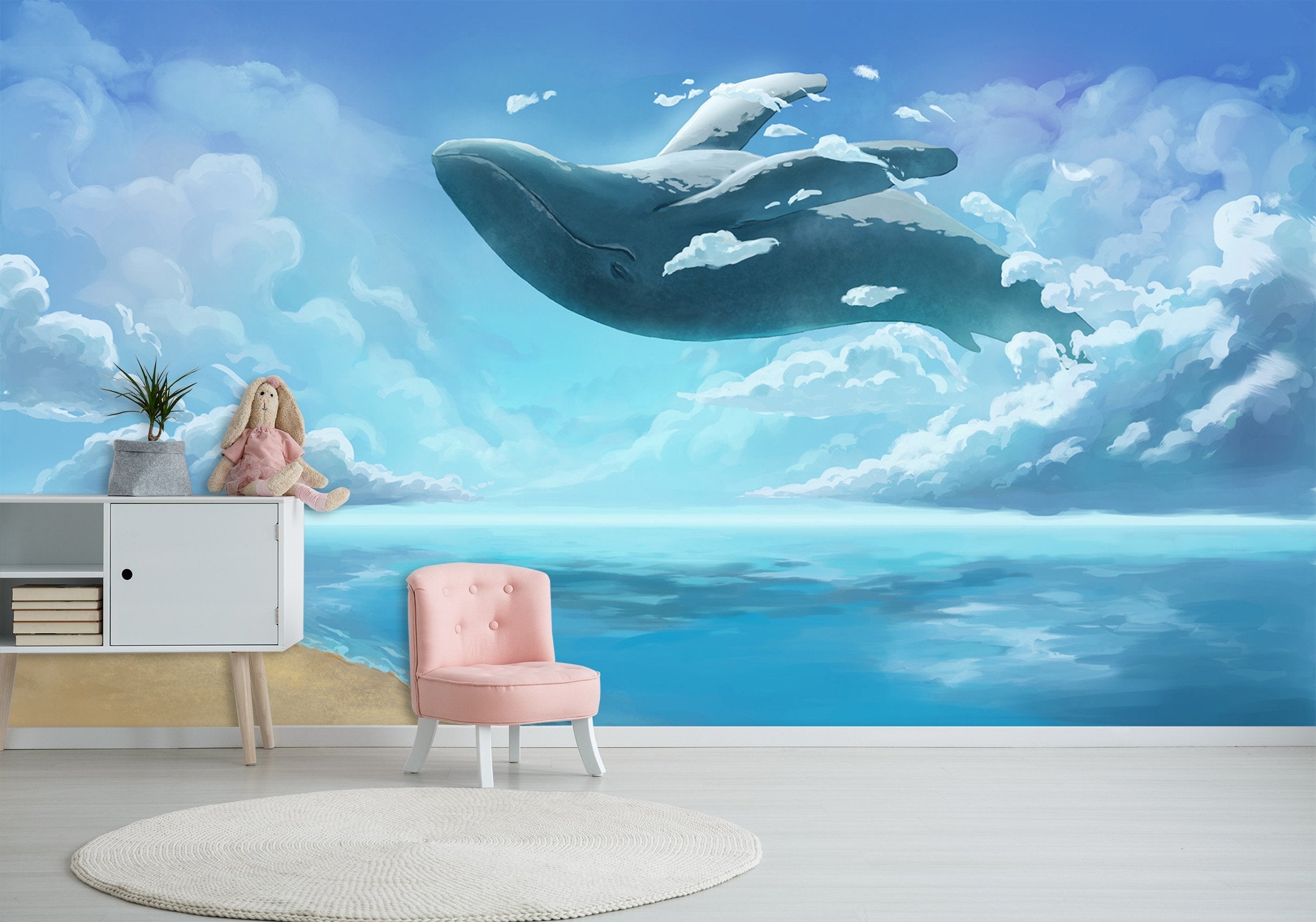 3D Whale Sea 465 Wallpaper AJ Wallpaper 2