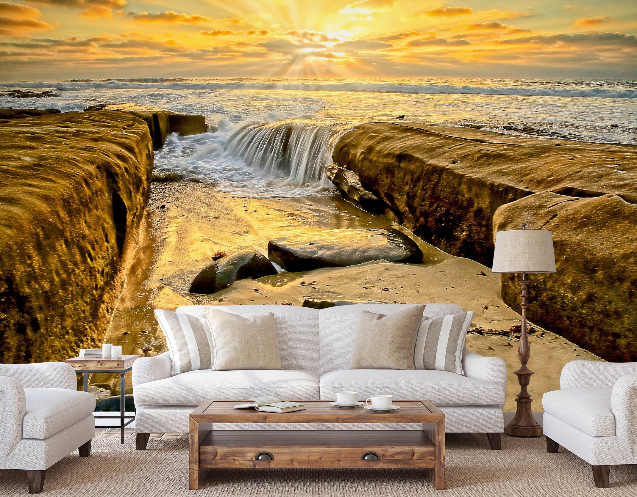 3D Stone Water 62080 Kathy Barefield Wall Mural Wall Murals
