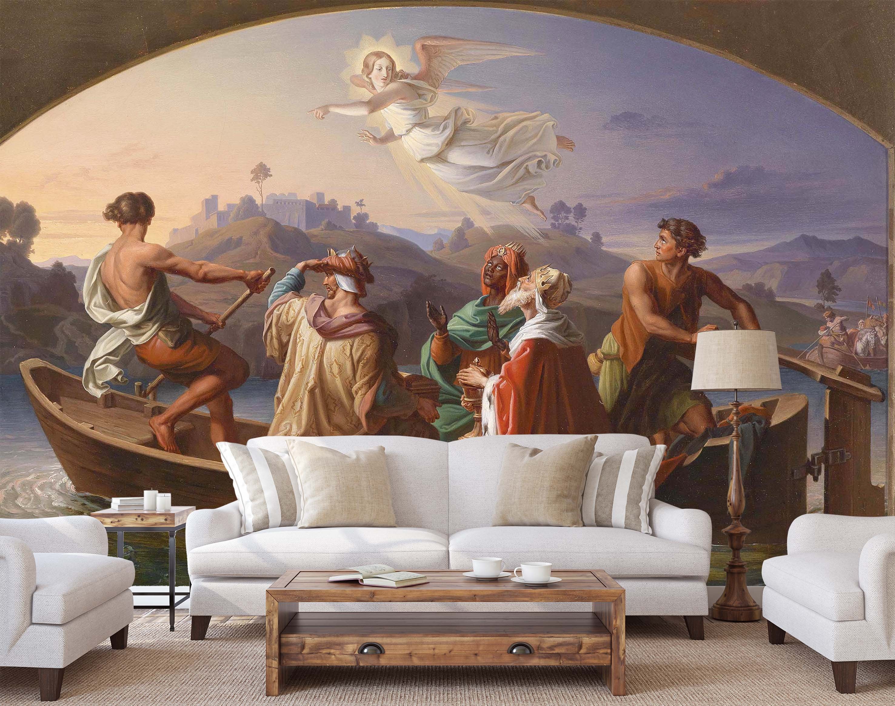 3D Rowing Angel 339 Wallpaper AJ Wallpaper