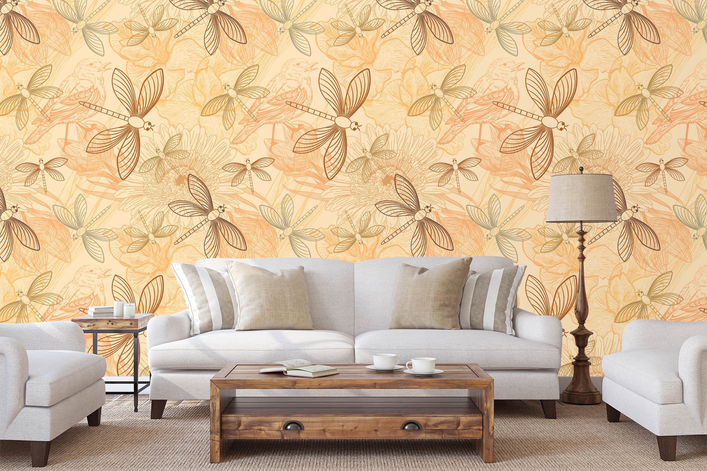 3D Graffiti Dragonfly 591 Wallpaper AJ Wallpaper