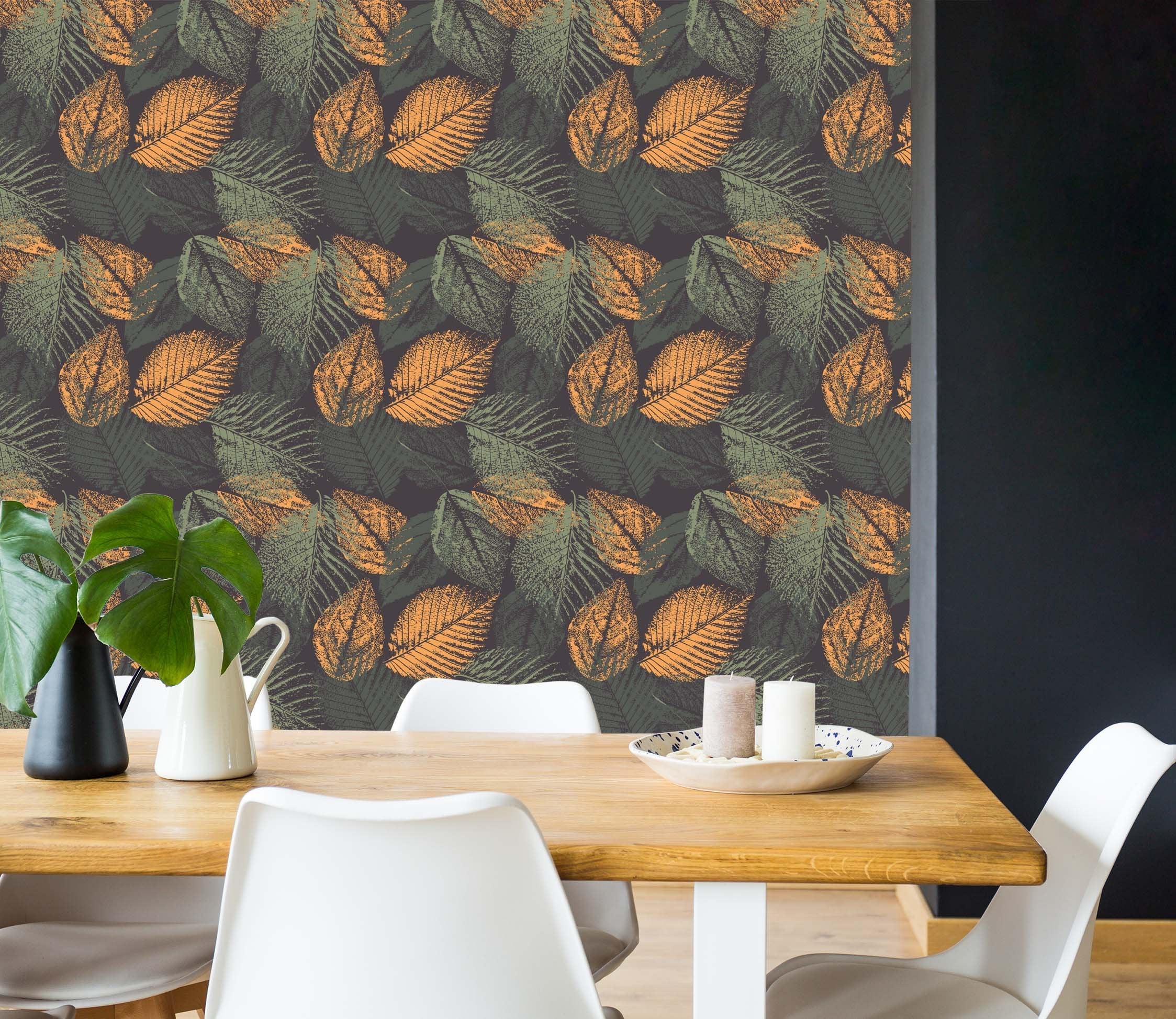 3D Small Leaves 030 Wallpaper AJ Wallpaper