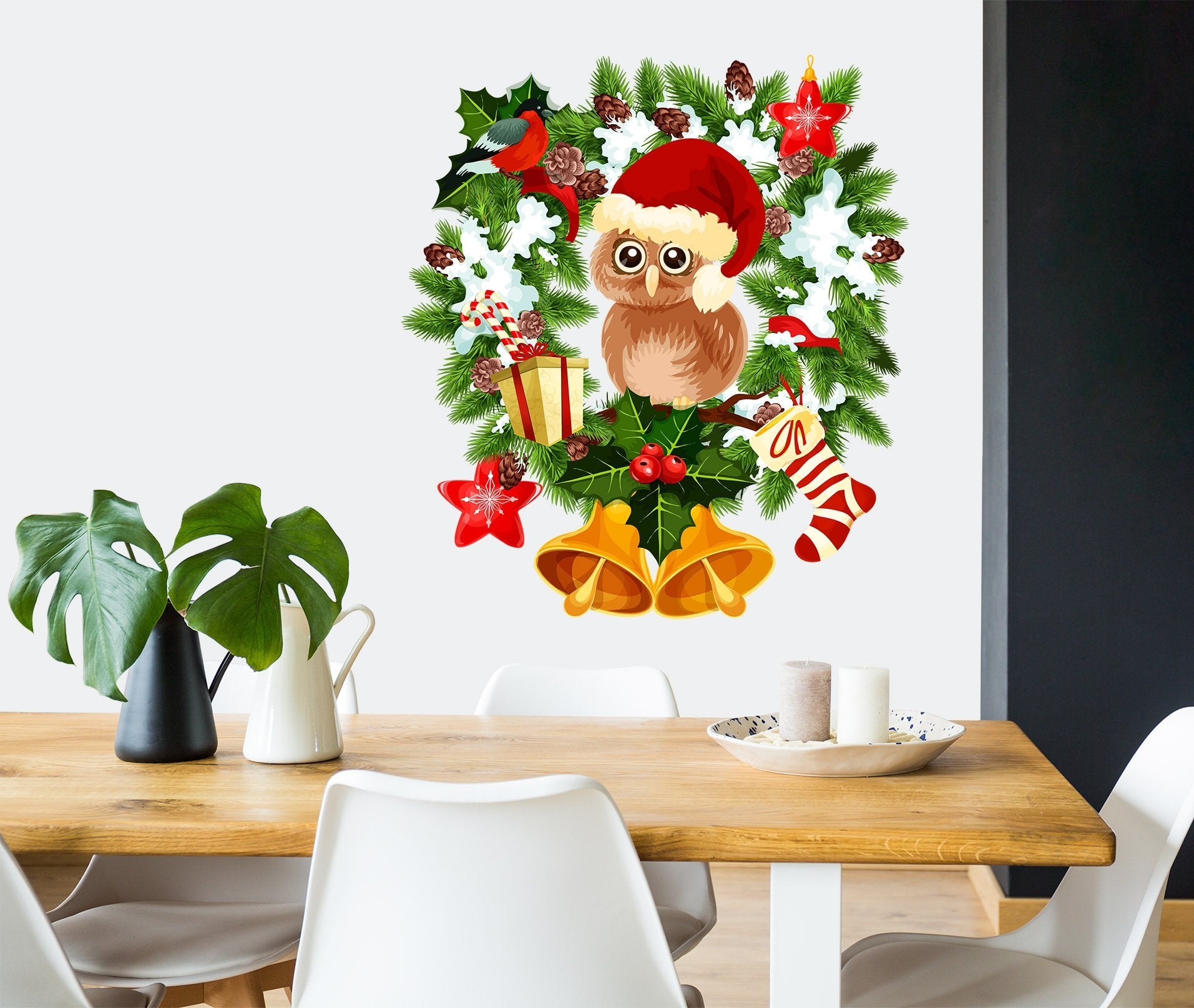 3D Owl Bell Hat 26 Wall Stickers Wallpaper AJ Wallpaper