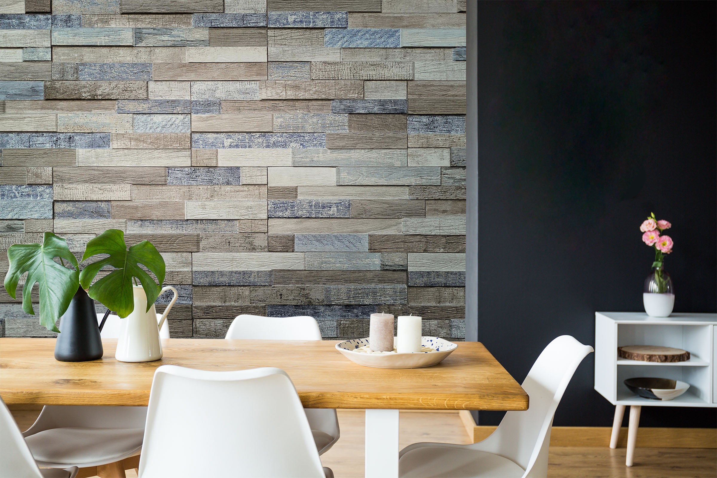 3D Wooden Wall 72 Wall Murals