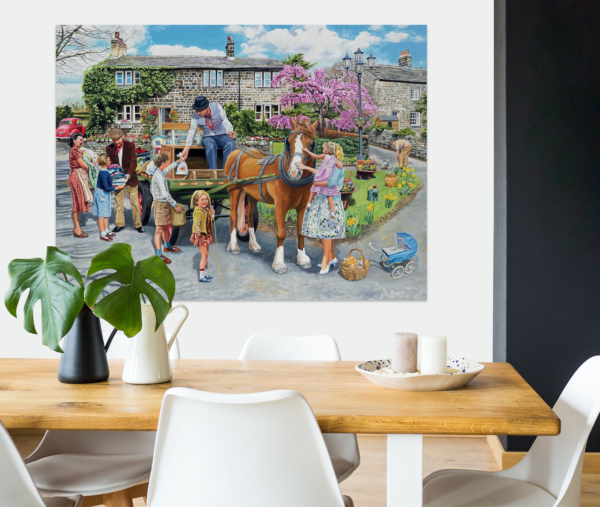 3D Petting The Horse 055 Trevor Mitchell Wall Sticker