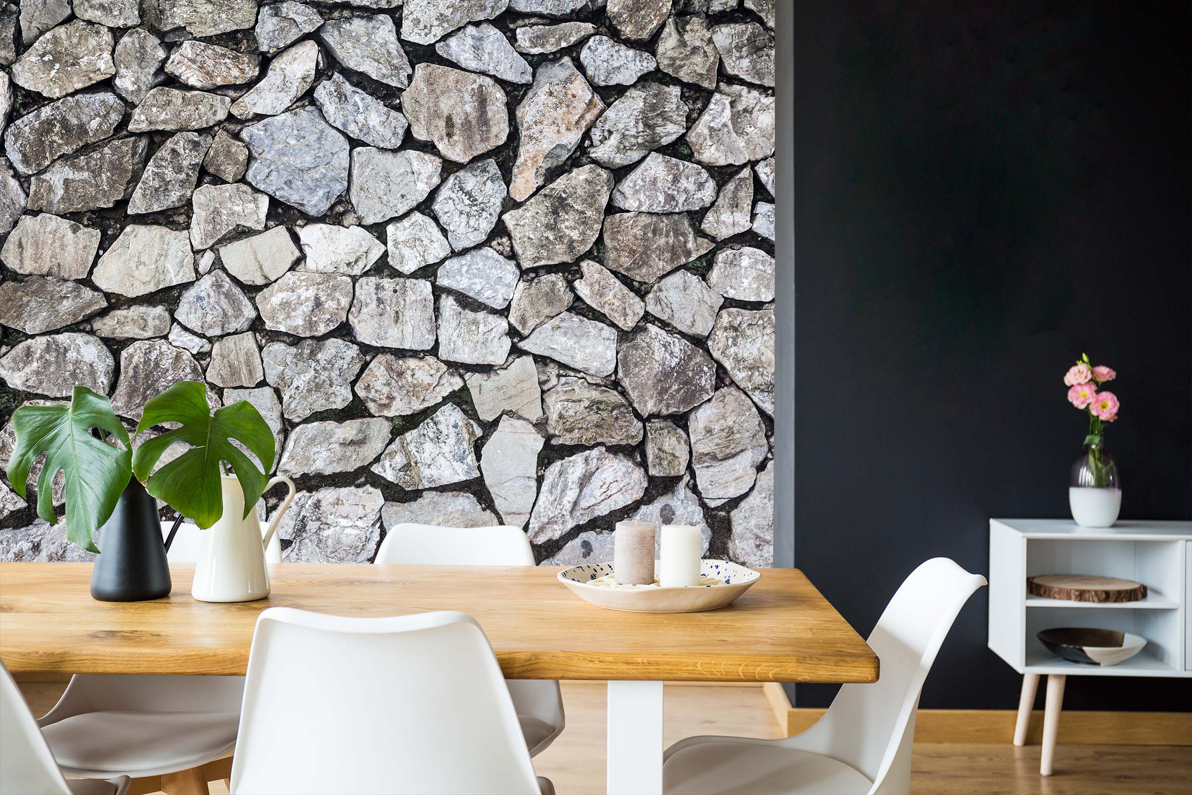 3D Irregular Stone Wall 009 Wall Murals Wallpaper AJ Wallpaper 2