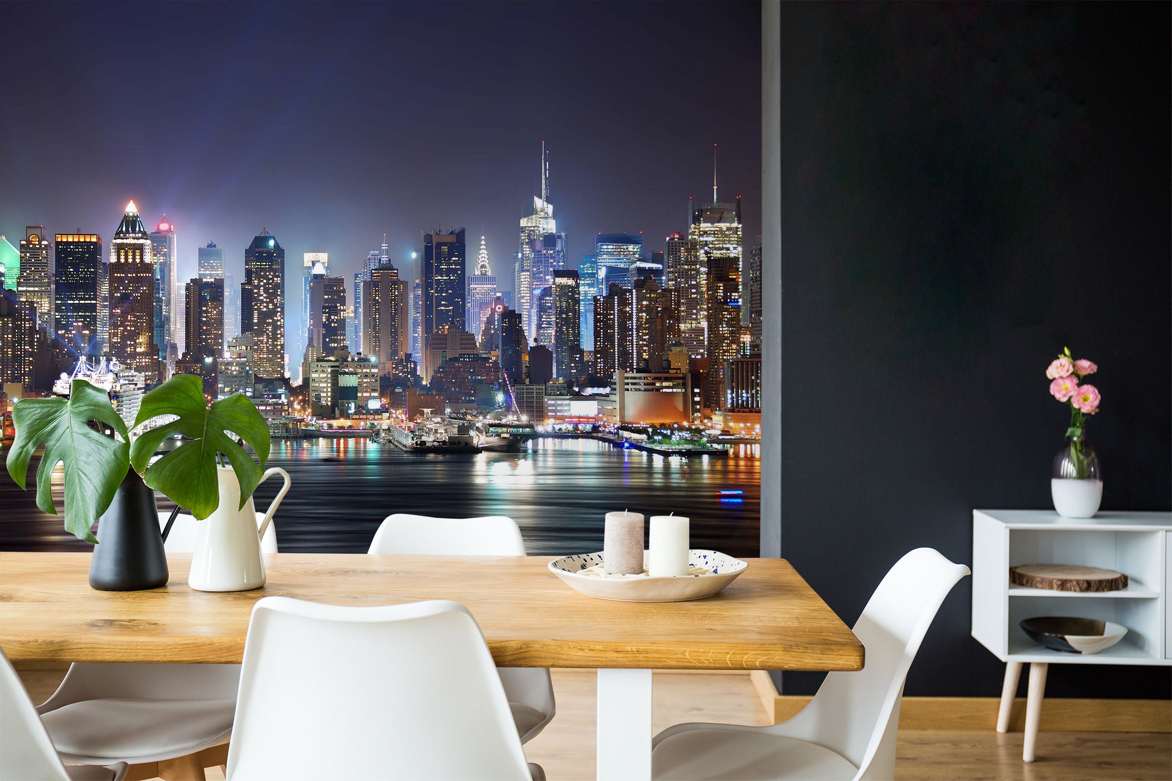 3D City Night View 134 Wall Murals