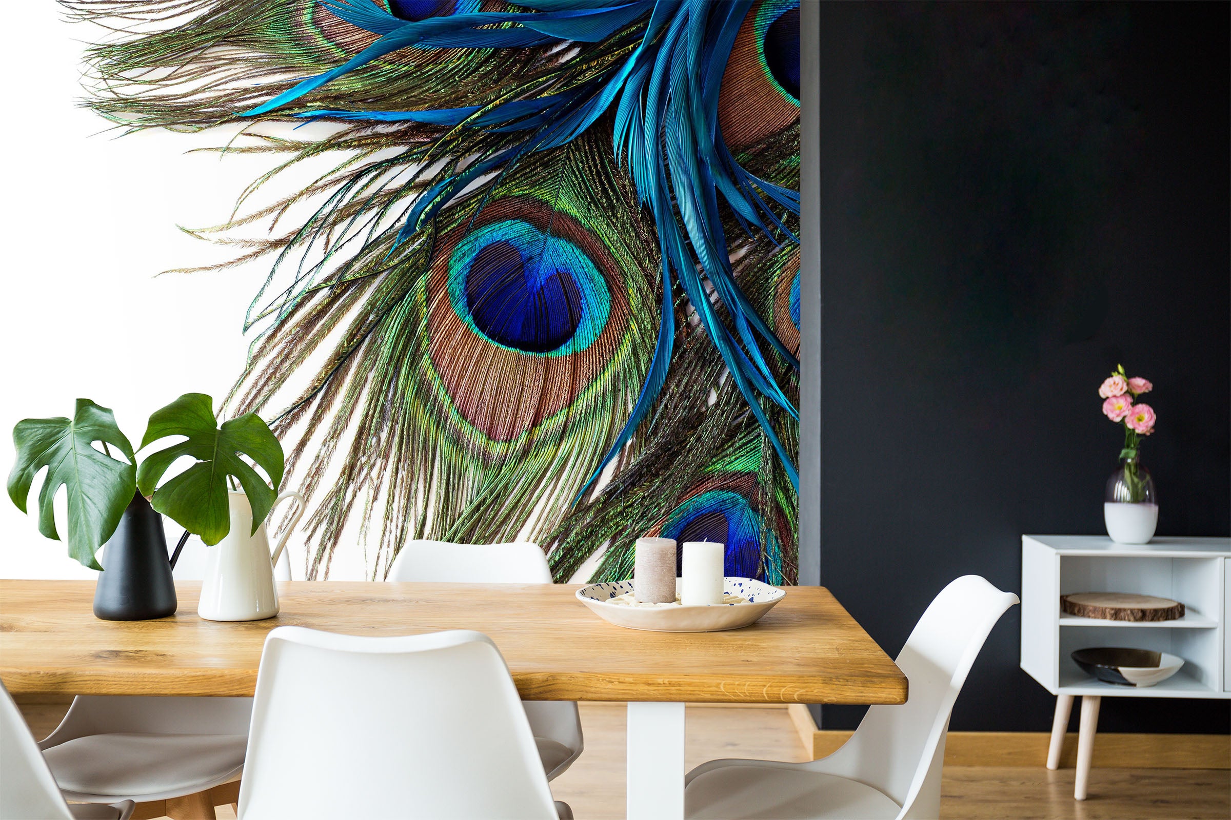 3D Peacock Feather 132 Wall Murals