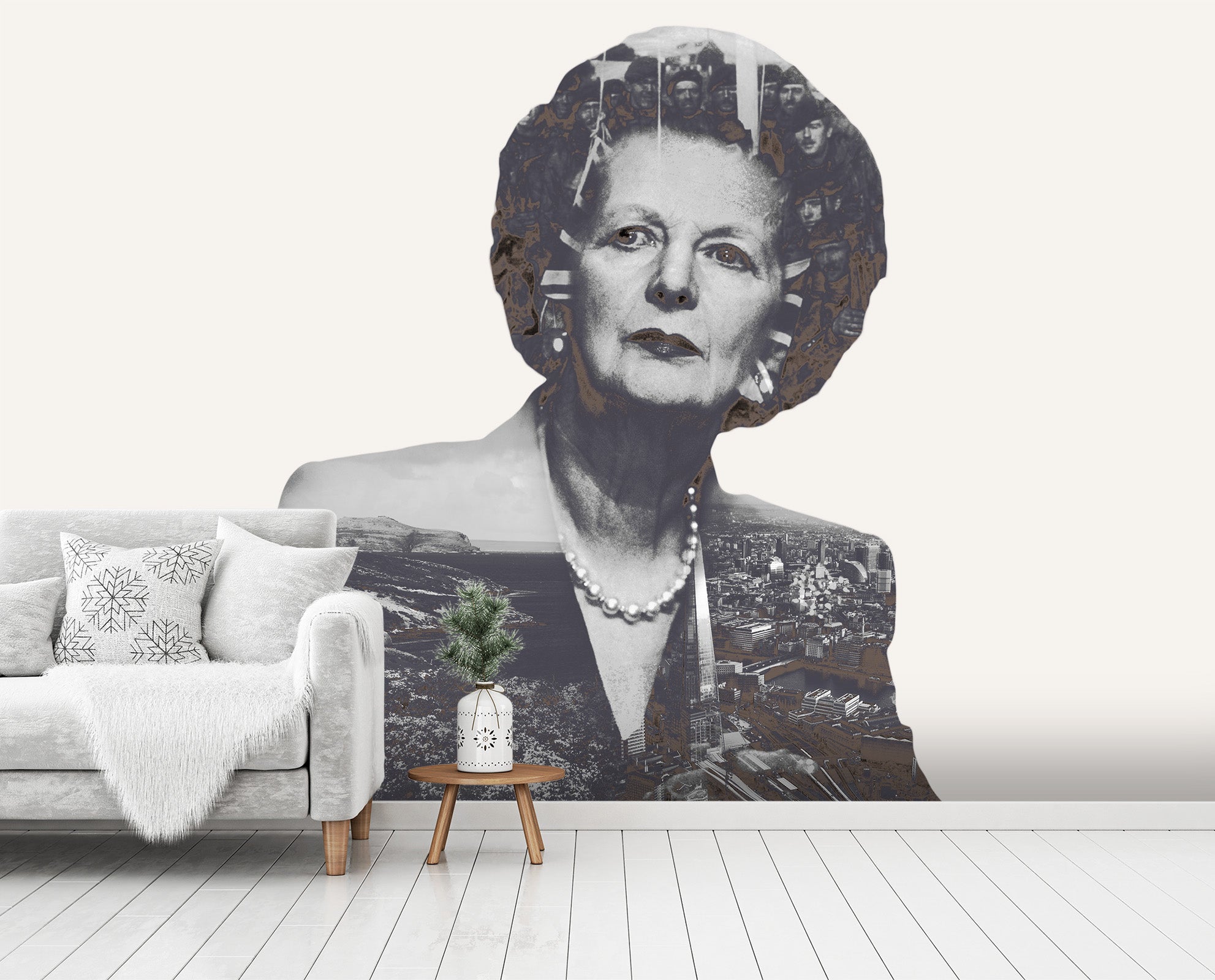 3D Margaretthatcher 1416 Marco Cavazzana Wall Mural Wall Murals