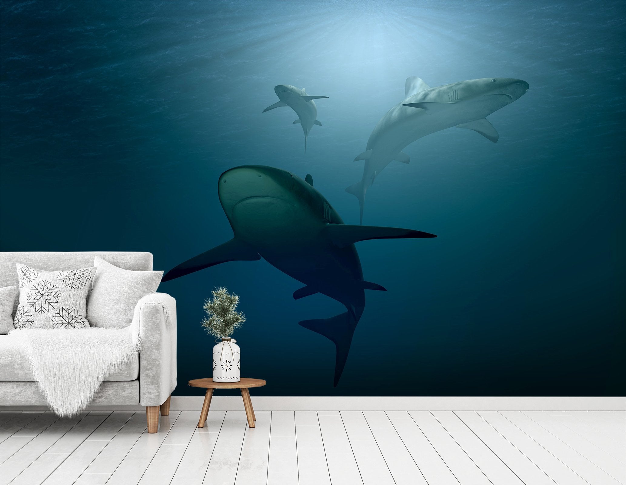 3D Deep Sea Shark 663 Wallpaper AJ Wallpaper