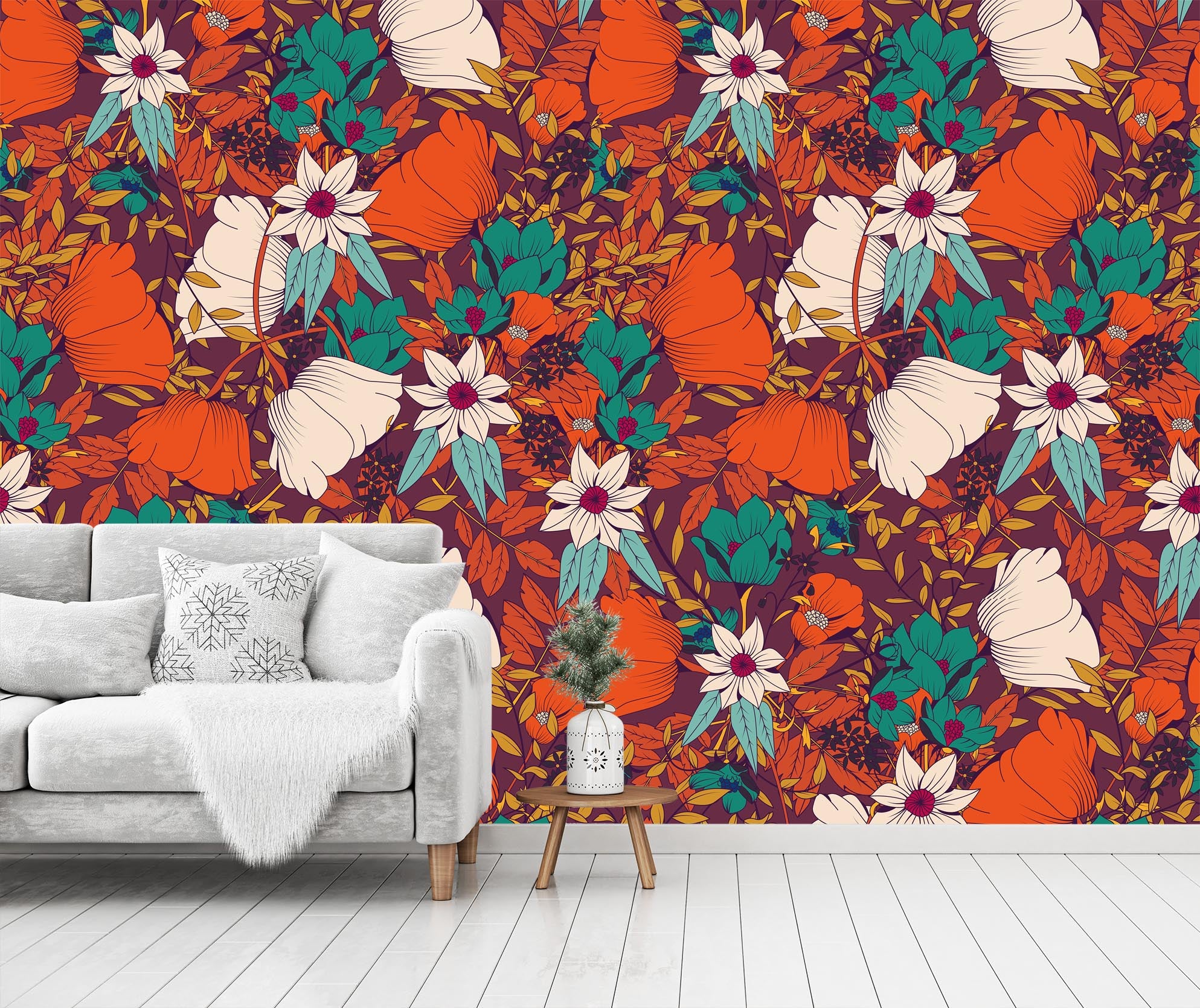 3D Flowers And Leaves 334