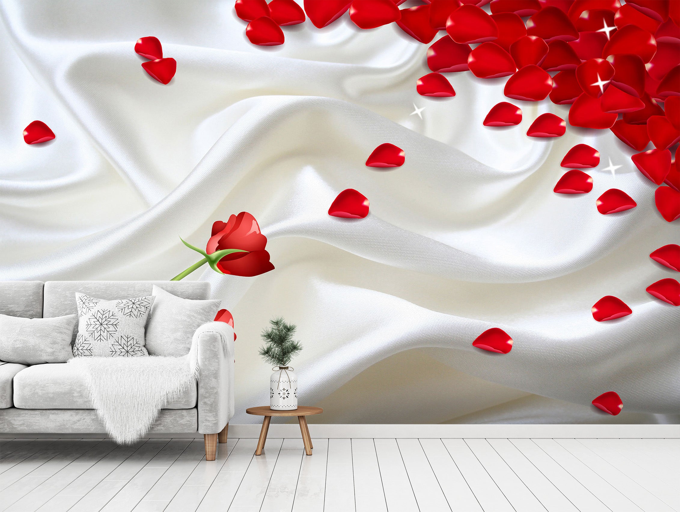 3D Rose Petals 1498 Wall Murals