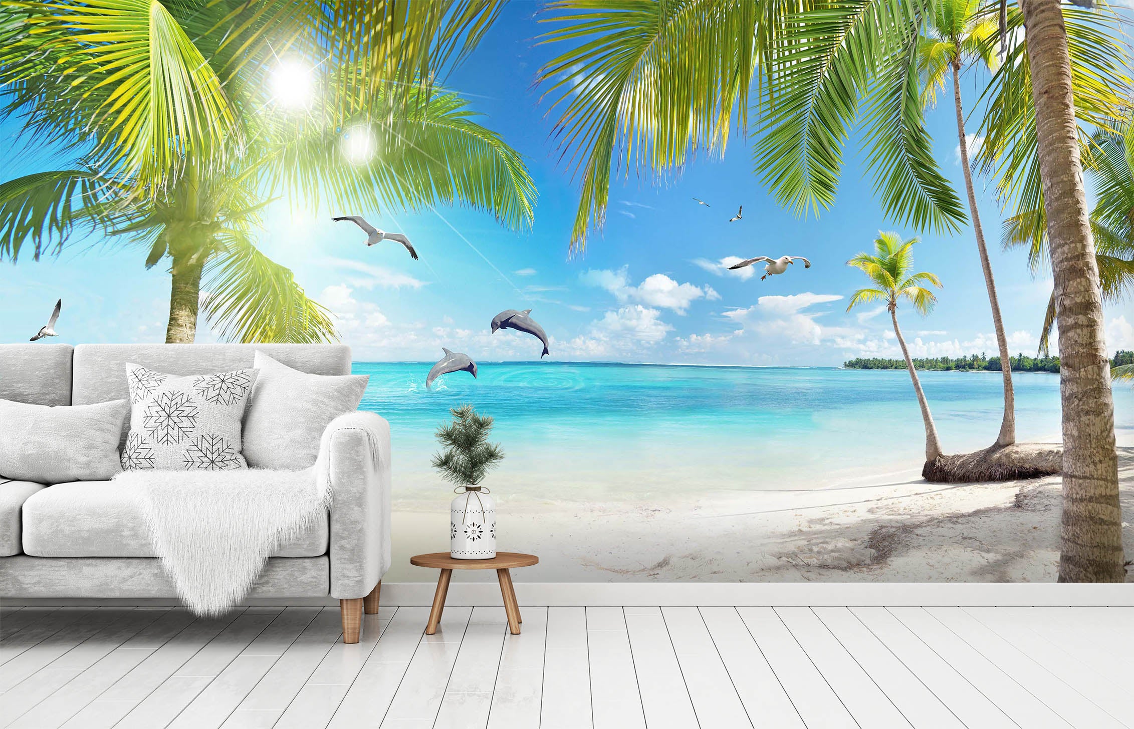 3D Coconut Palm Tree 1433 Wall Murals