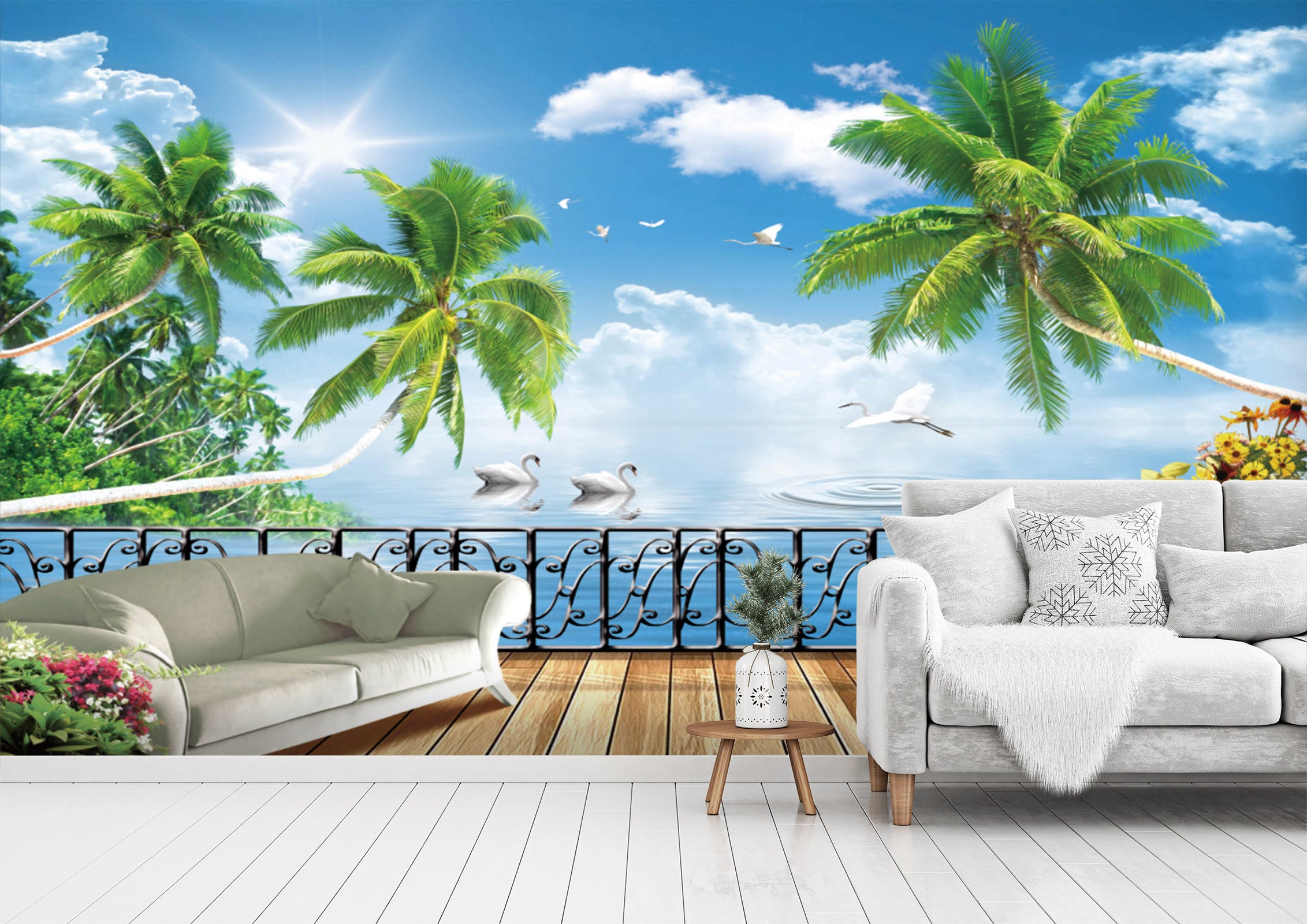 3D Clear Sky 1416 Wall Murals