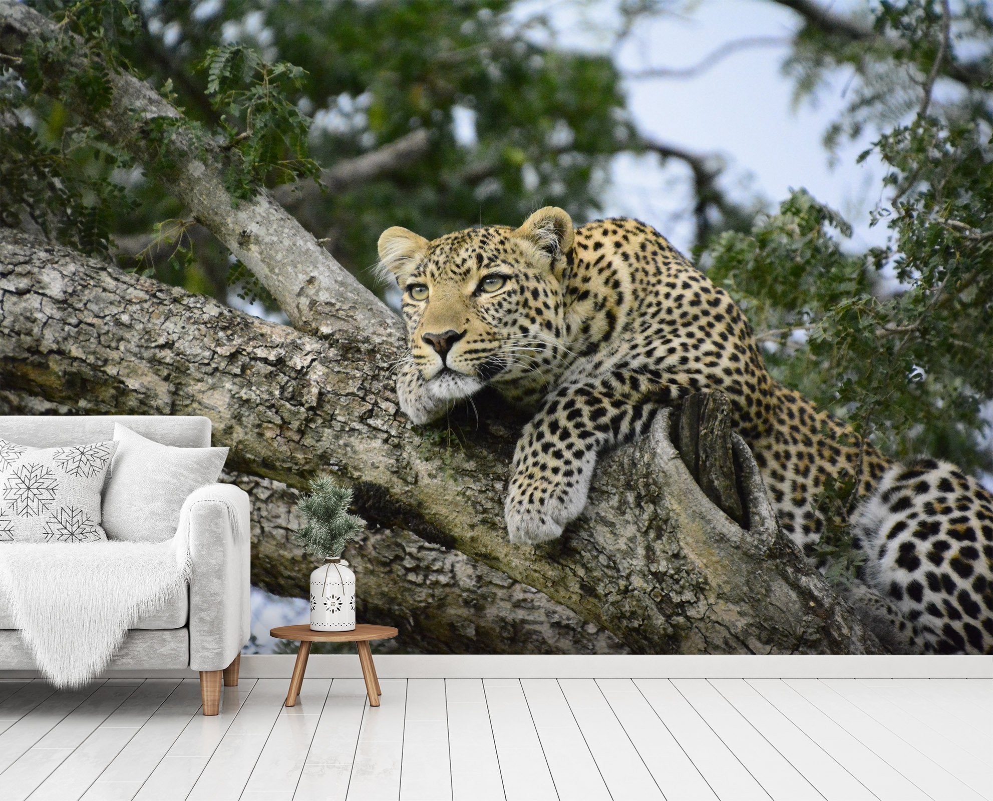 3D Tiger Lying On The Tree 204 Wallpaper AJ Wallpaper