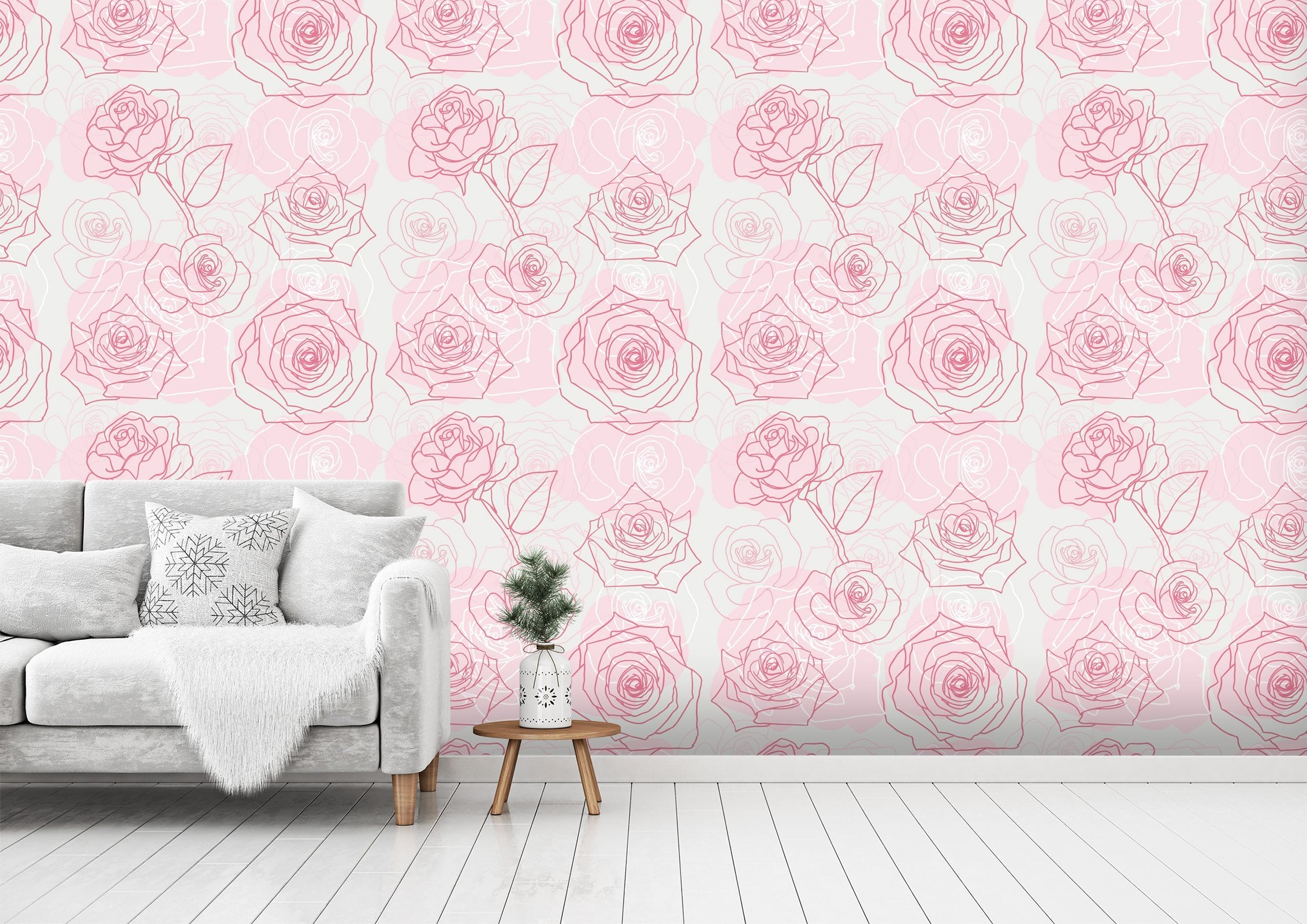 3D Powder Line Flower 581 Wallpaper AJ Wallpaper