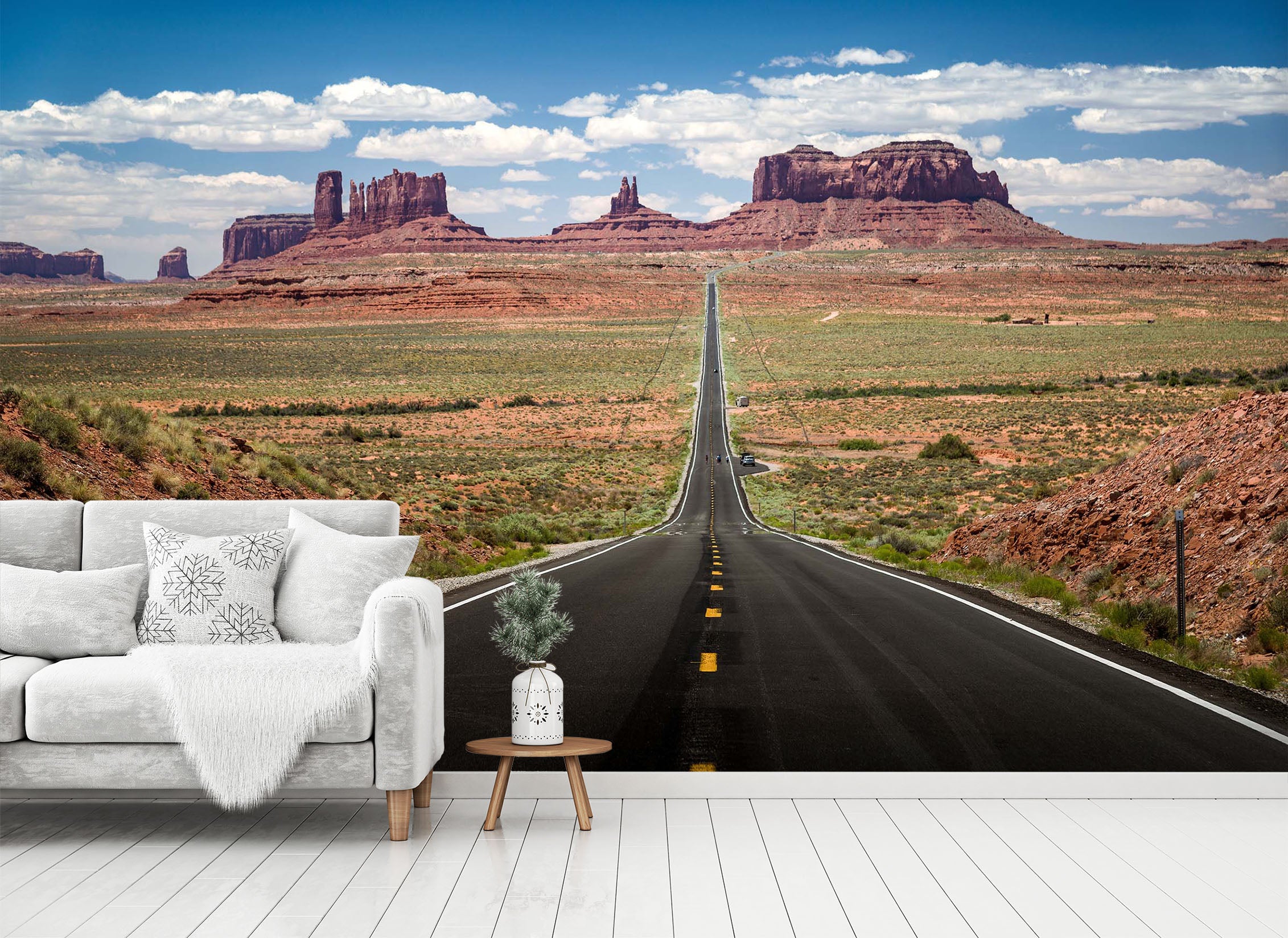 3D Highway Prairie 1469 Wall Murals