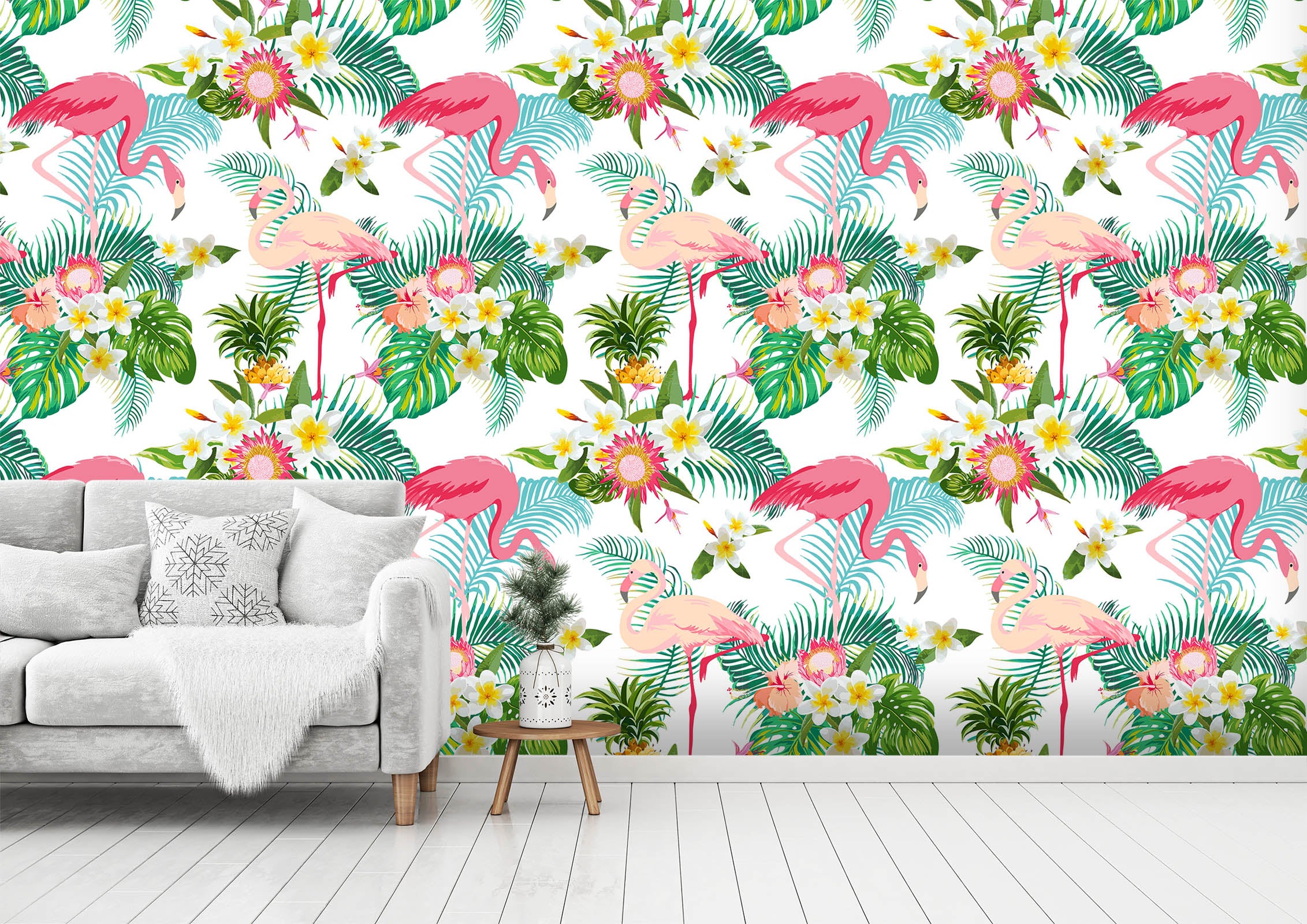 3D Flamingo 1493 Wall Murals