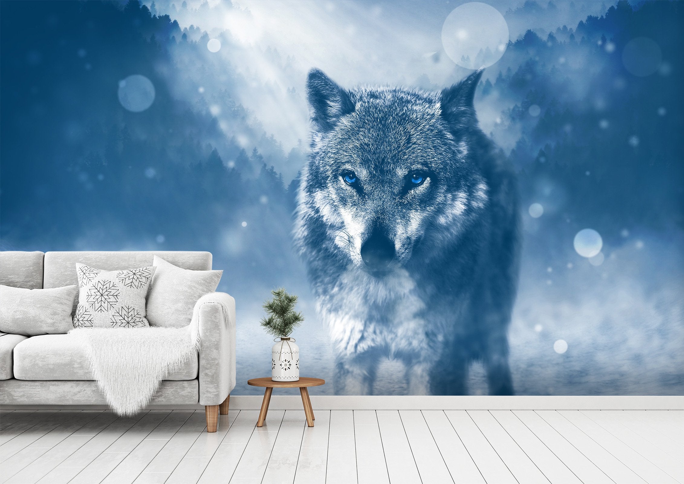 3D Snow Wolf 248 Wallpaper AJ Wallpaper